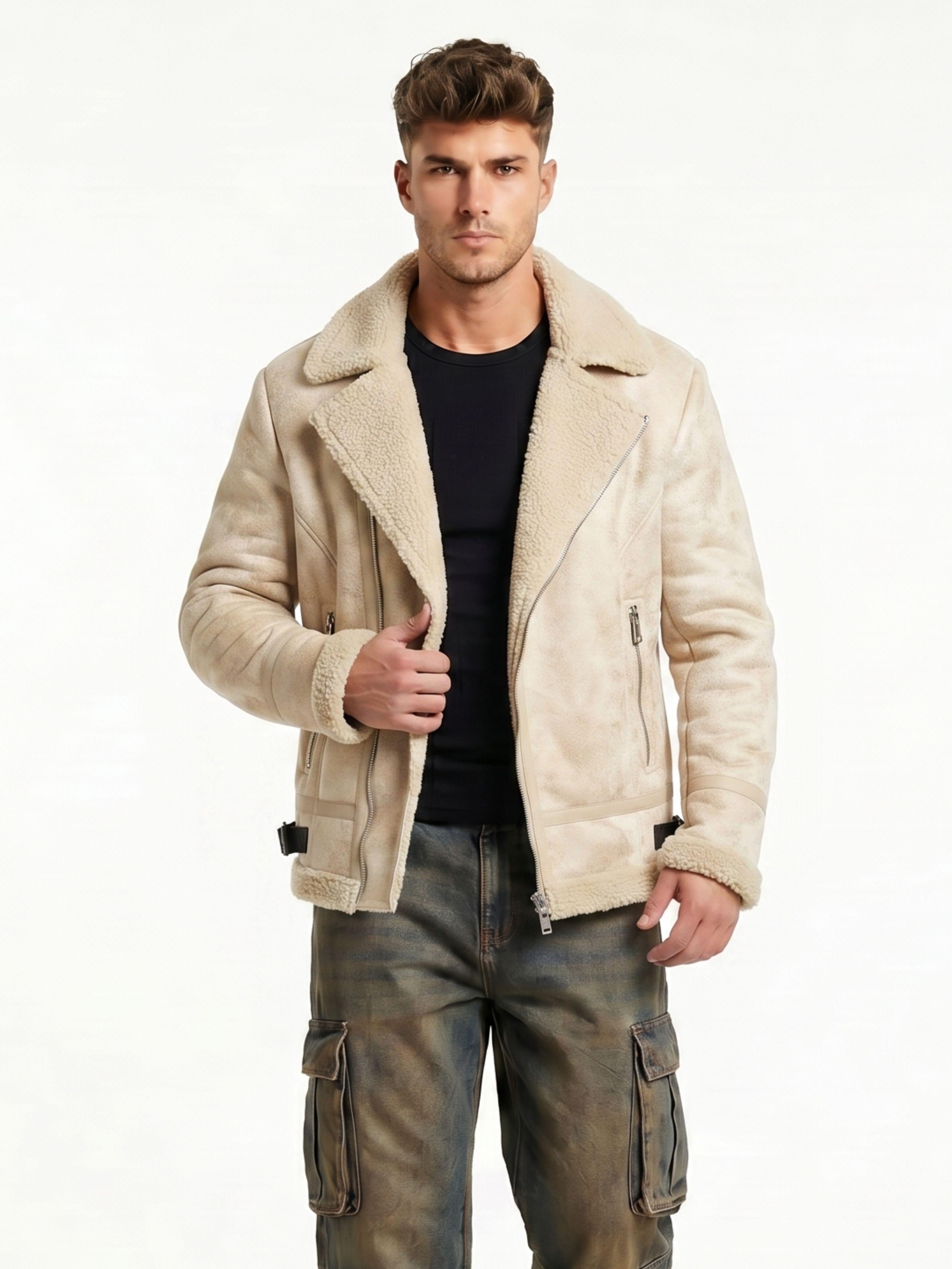 Chaqueta Aviadora Hombre Ecocuero Hombre Stephano-0