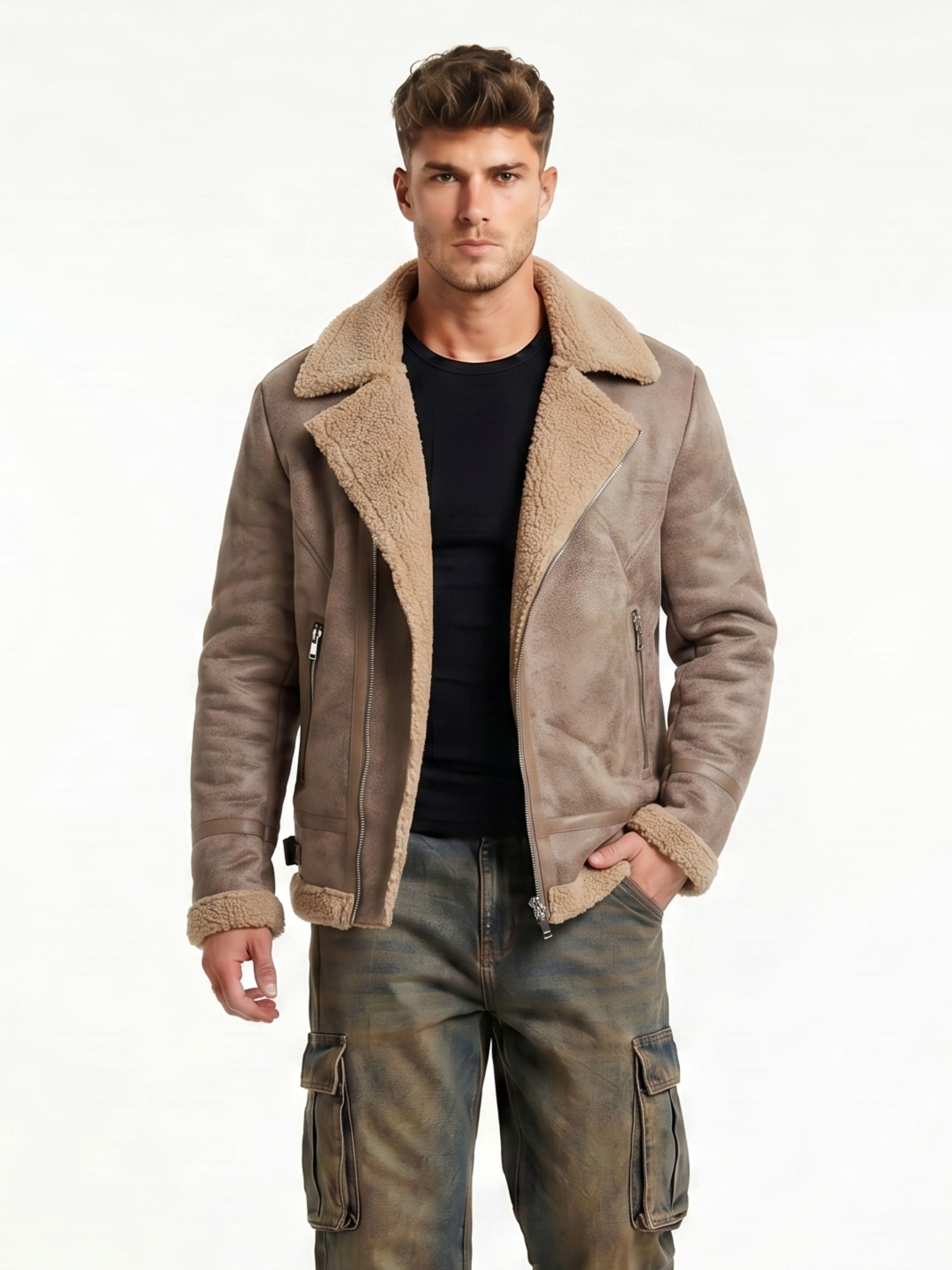Chaqueta Aviadora Hombre Ecocuero Hombre Stephano-0
