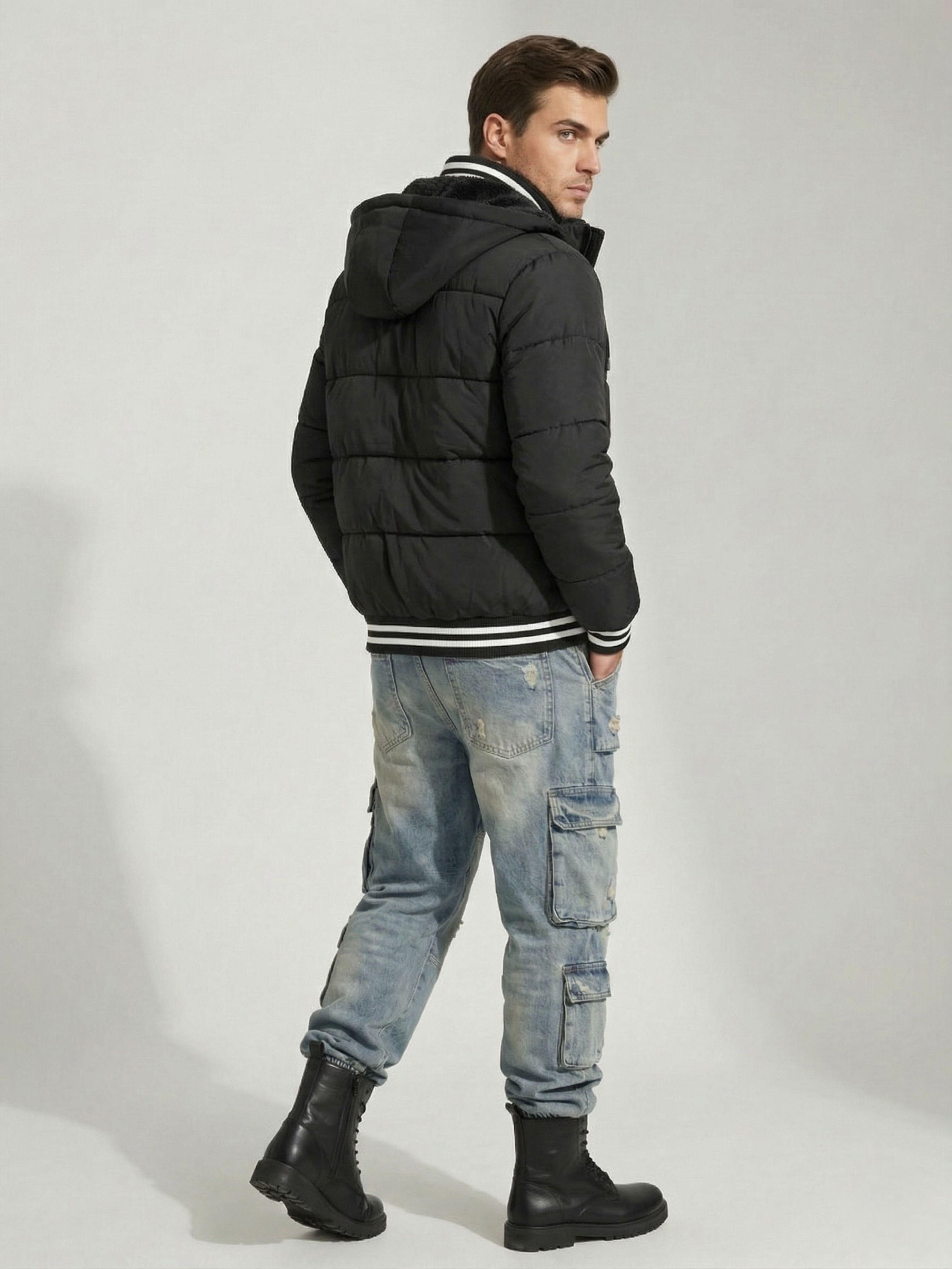 Chaqueta Parka Forrada Polar Hombre Bohemia-1
