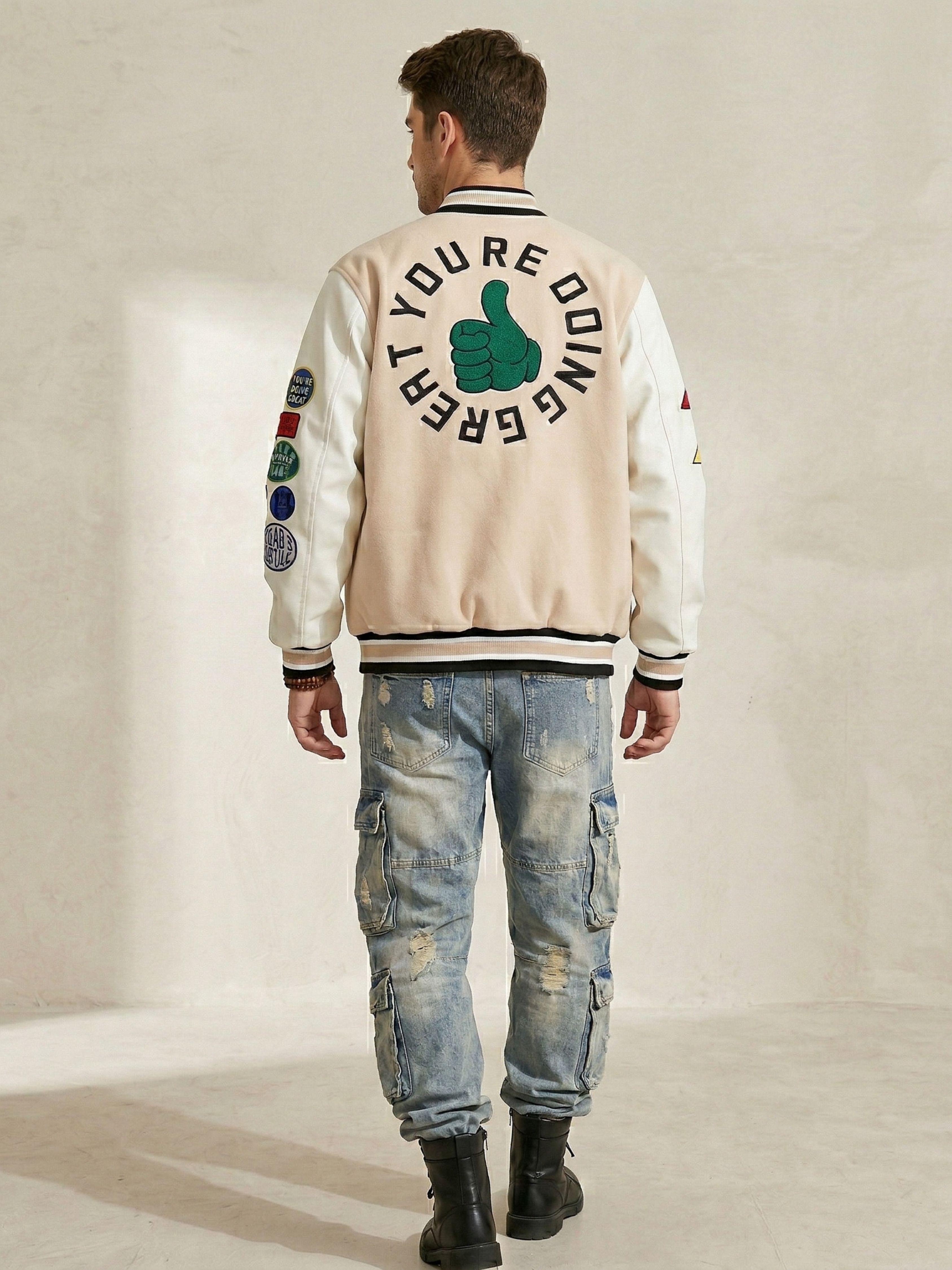 Chaqueta Universitaria Bomber Luxury-2