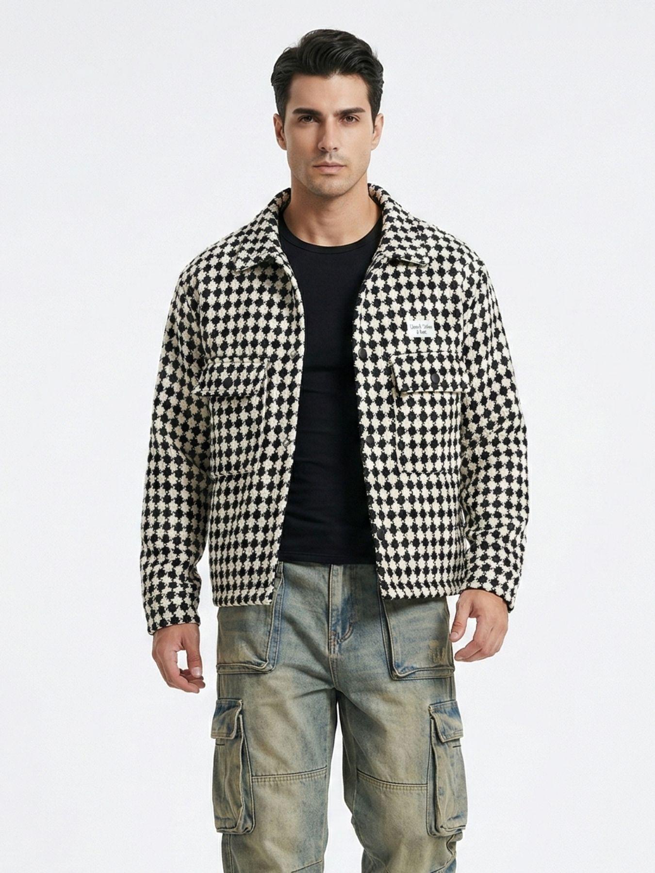 Chaqueta Mezcla Lana Cazadora Hombre-0