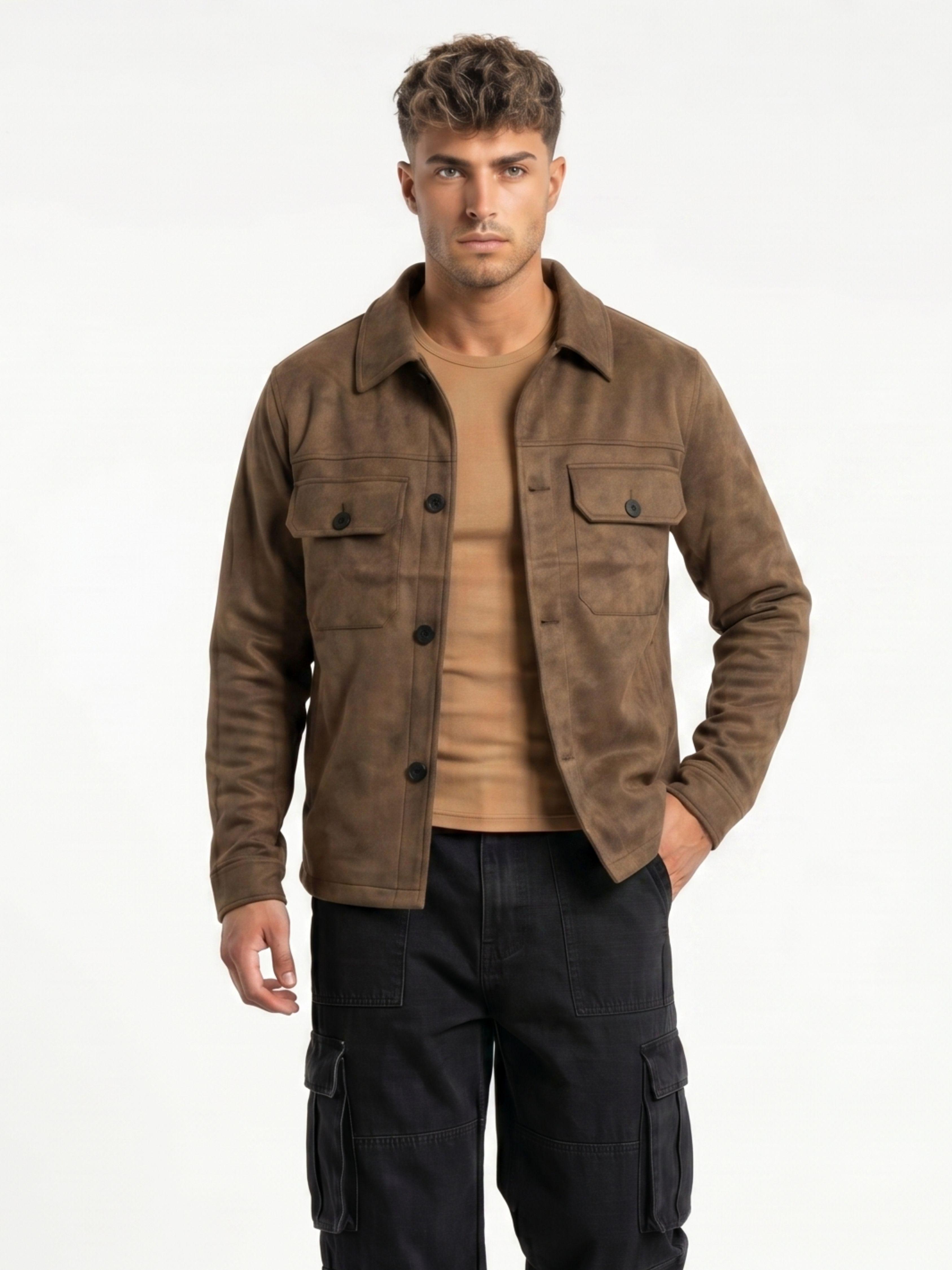 Chaqueta Sobrecamisa Gamuza Soft Hombre Fabrizio-0