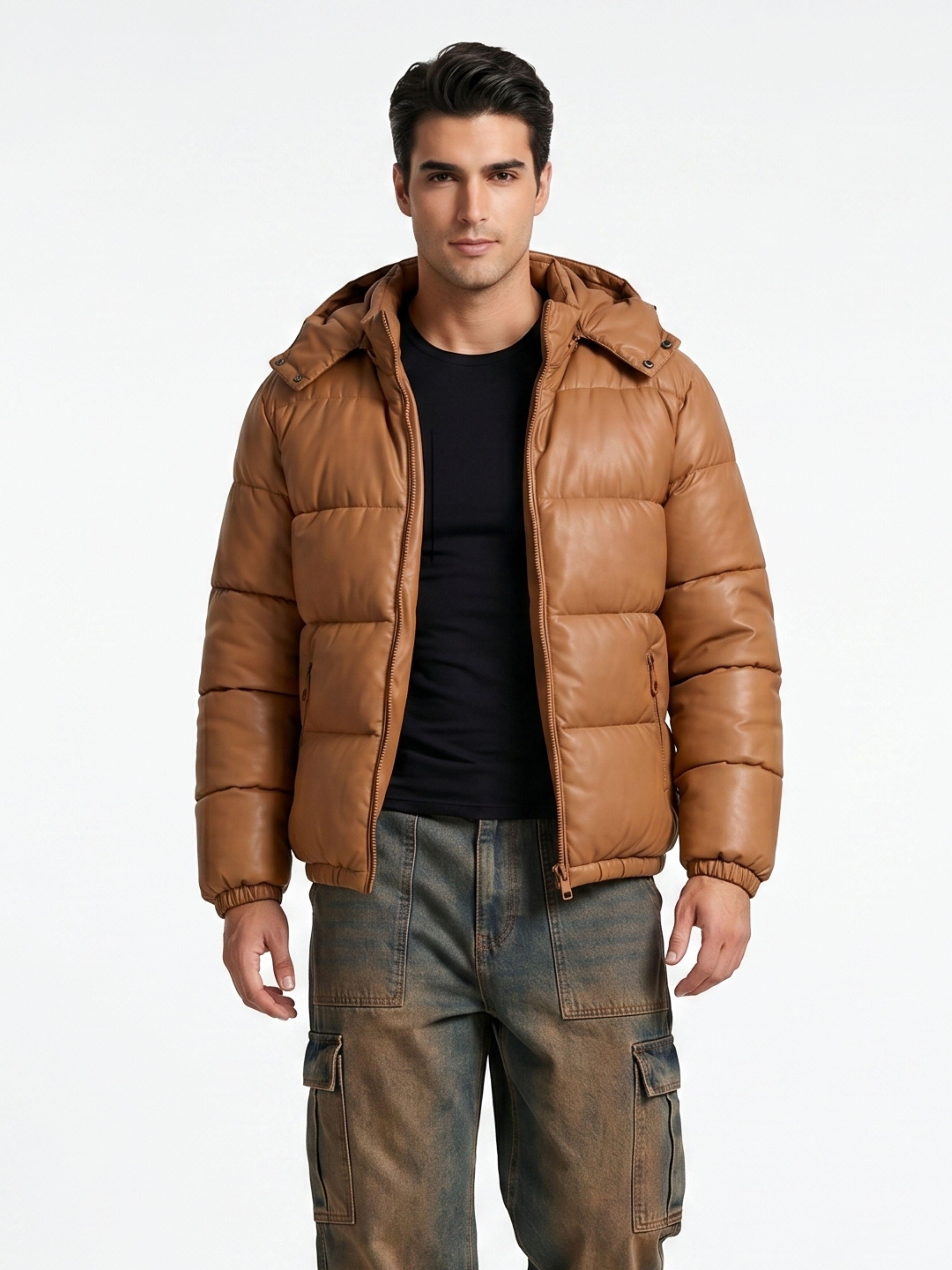 Chaqueta Parca Acolchada Impermeable Hombre-0