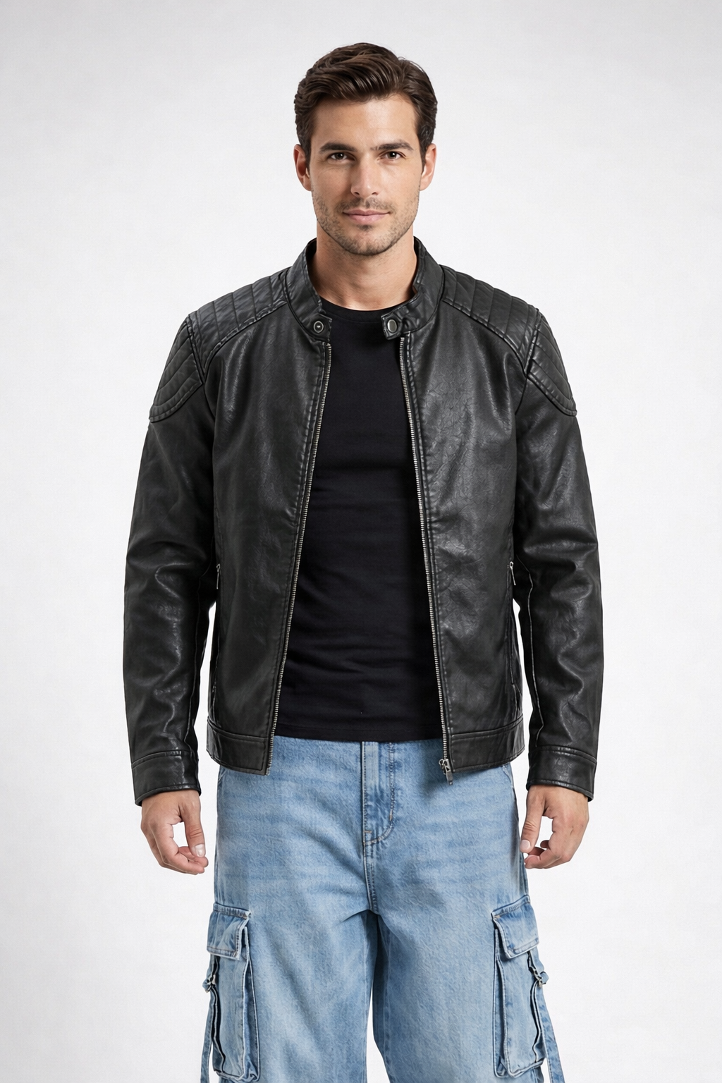 Chaqueta Ecocuero Soft Berlin Hombre-0