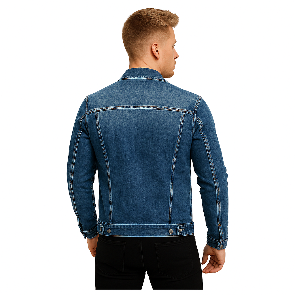 Chaqueta Jeans Mezclilla Slim Hombre-1
