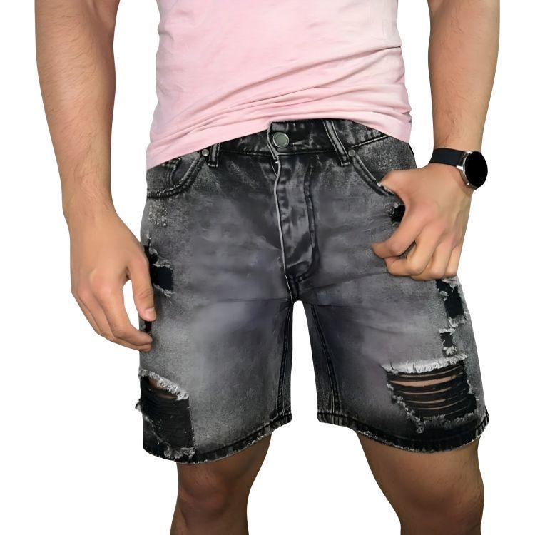 Short Jeans Hombre Ohio Destroyed Man-1