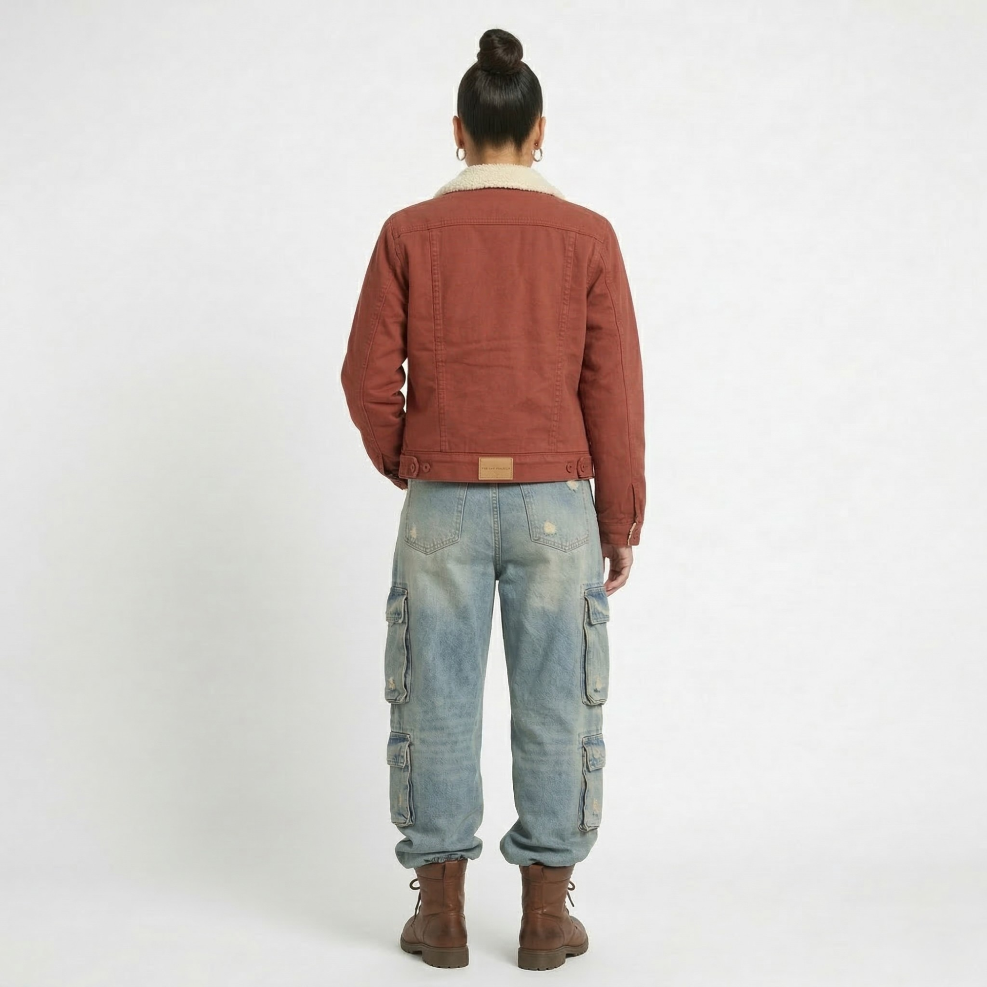 Chaqueta Mezclilla Jeans Chiporro Mujer Coral-2