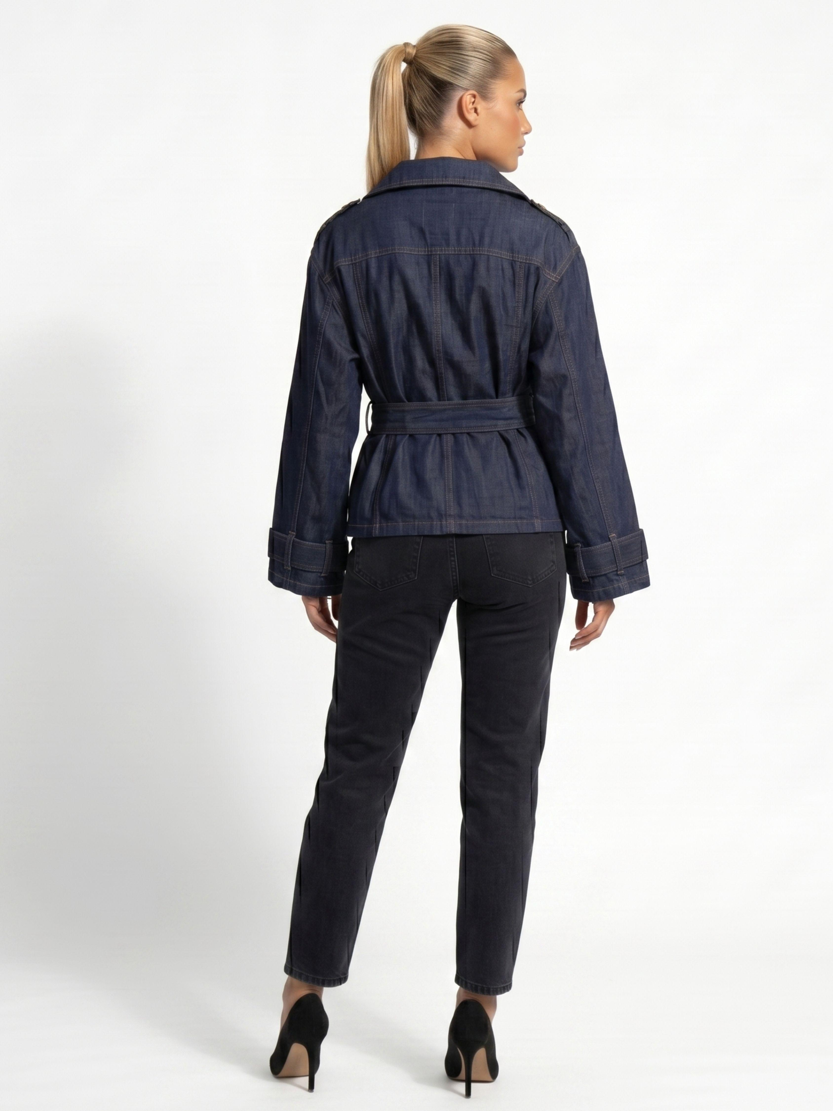 Chaqueta Blazer Denim Mujer Oversize Rashel-2