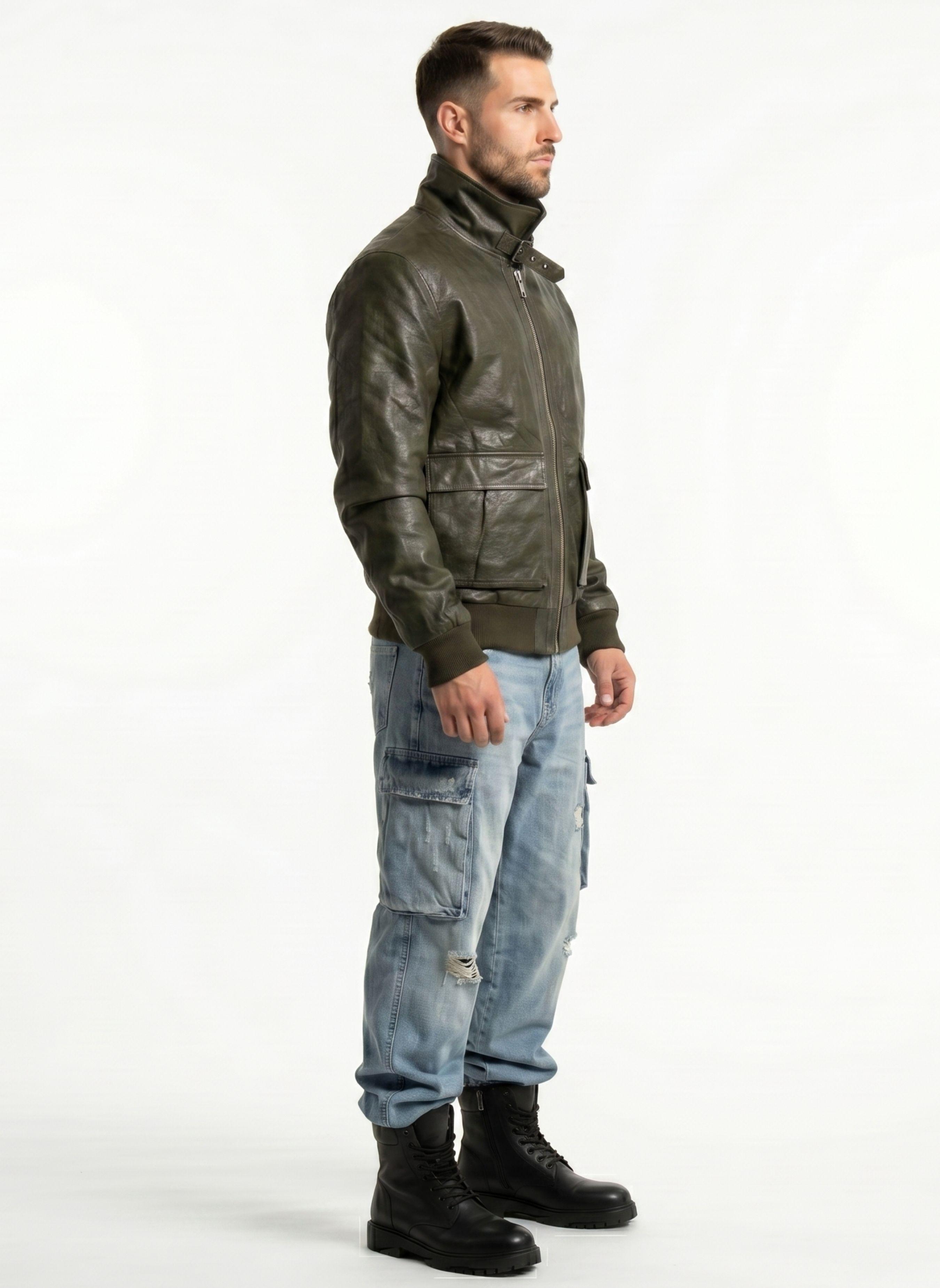 Chaqueta Ecocuero Premiun Hombre Liam-2