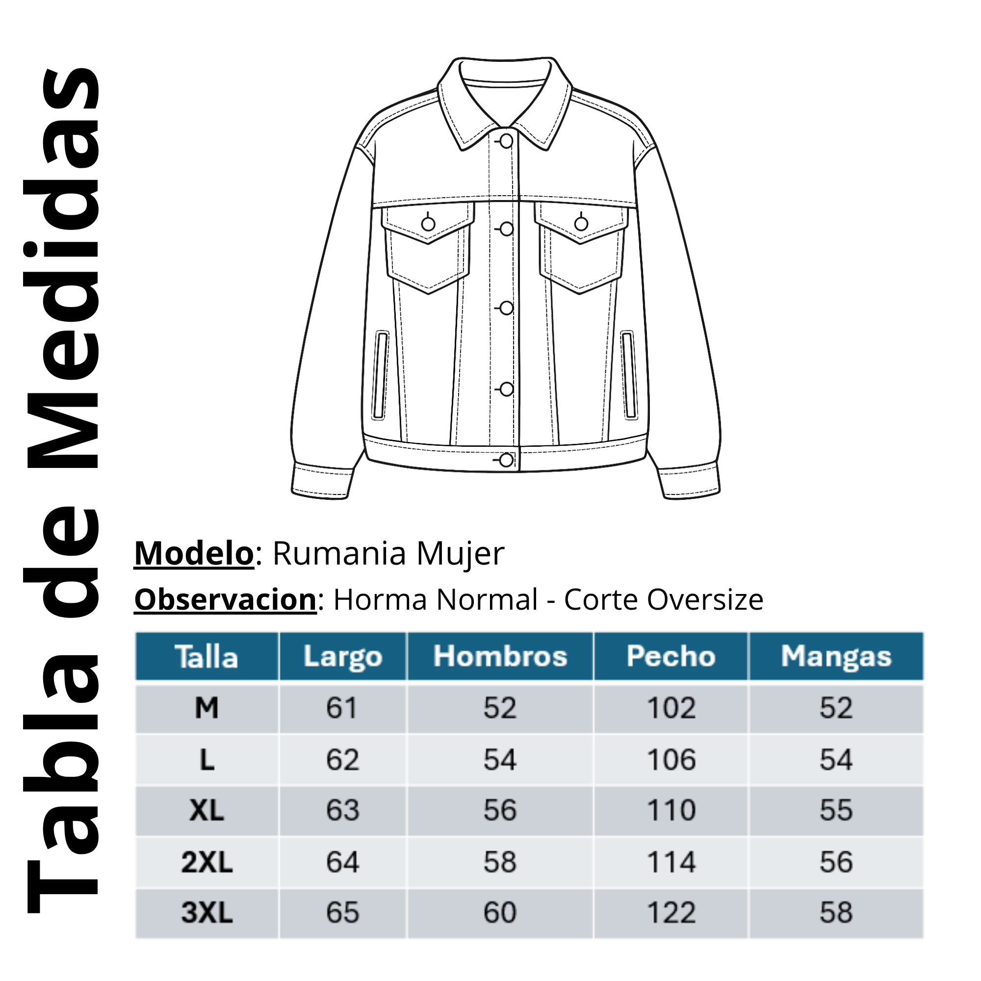 Chaqueta Mezclilla Oversize Mujer Rumania-2