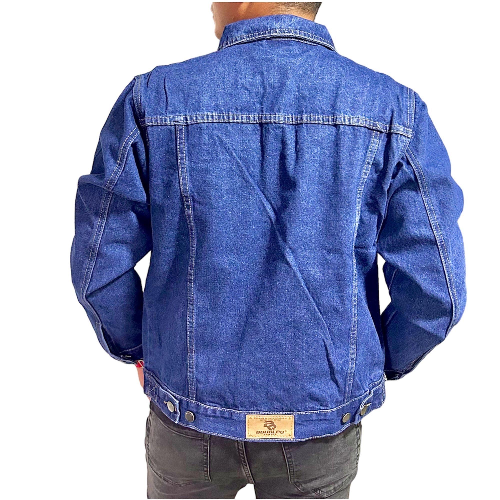 Chaqueta Jeans Mezclilla Azul Clasico Hombre-2