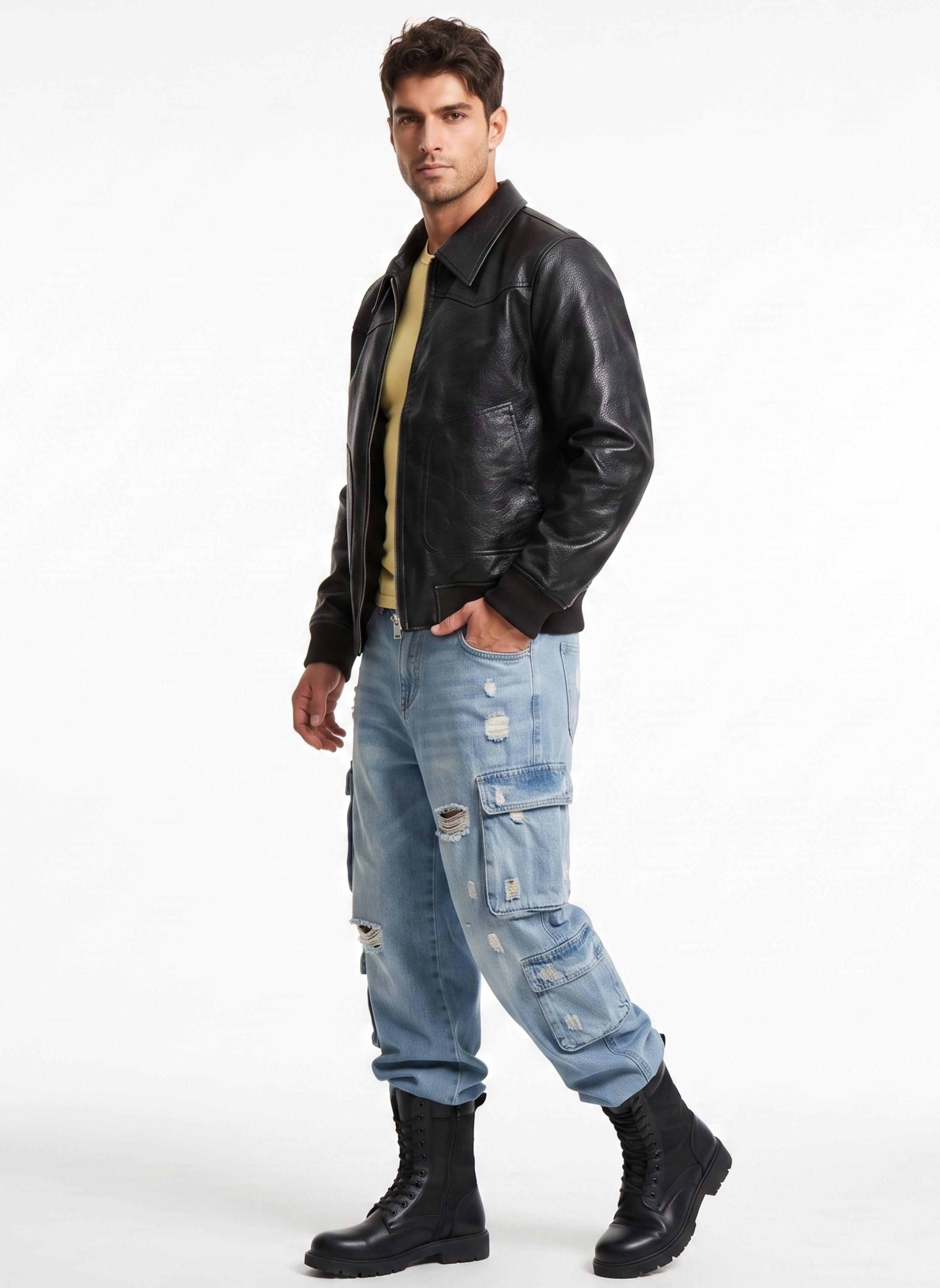 Chaqueta Ecocuero Soft Hombre Mathew-3
