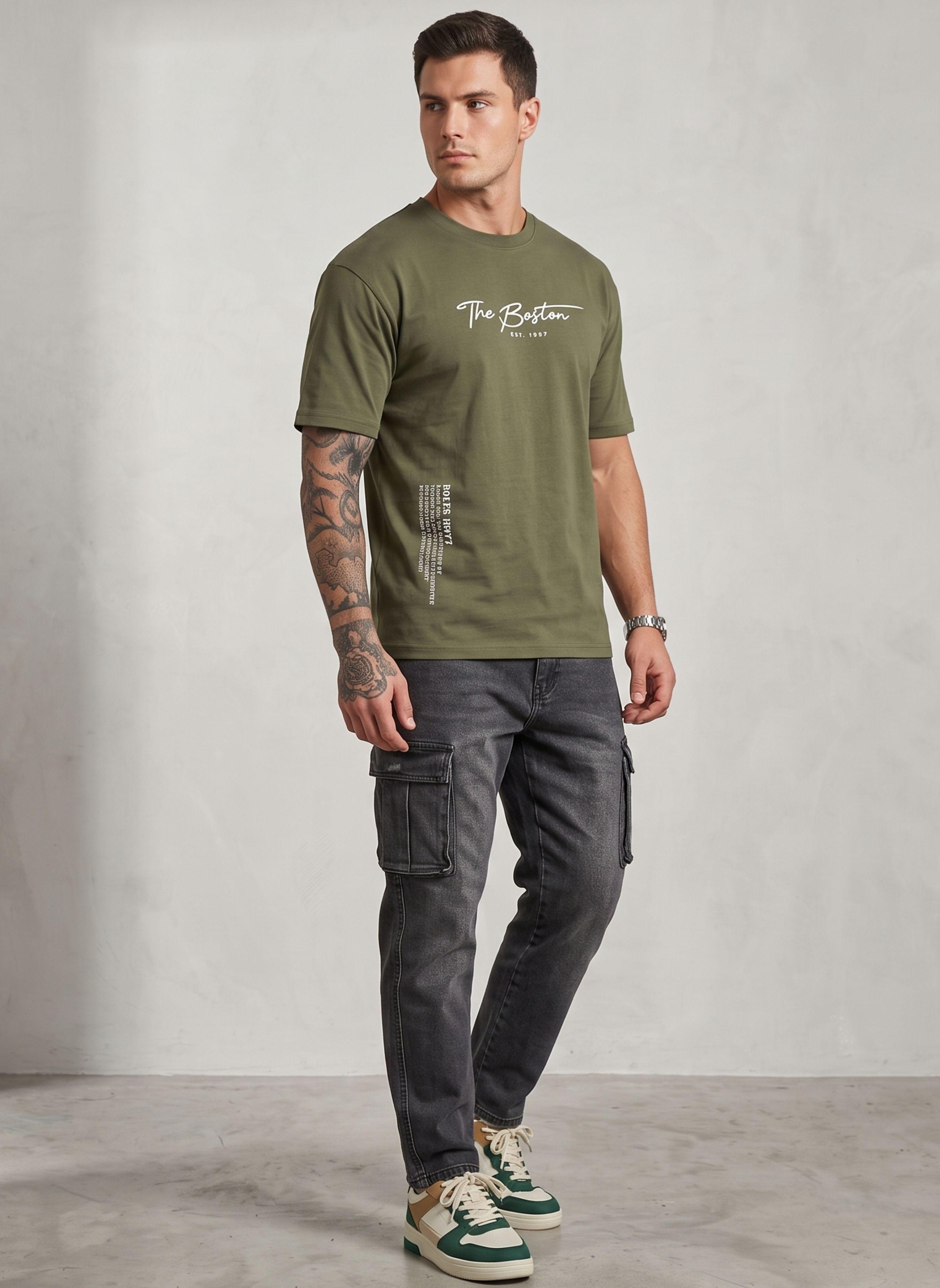 Pantalon Jeans Cargo Hombre Mosaico-1
