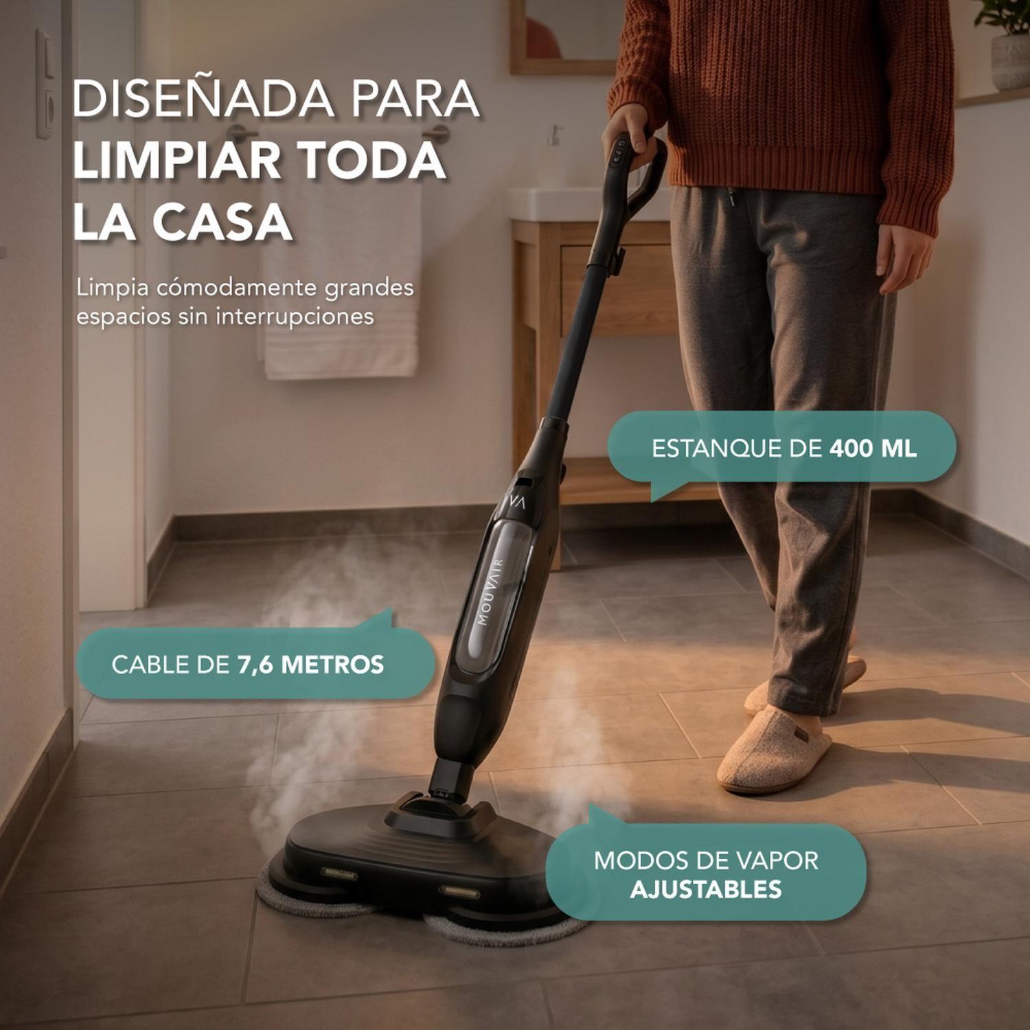 Mopa a vapor giratoria Mouvair Spin-4