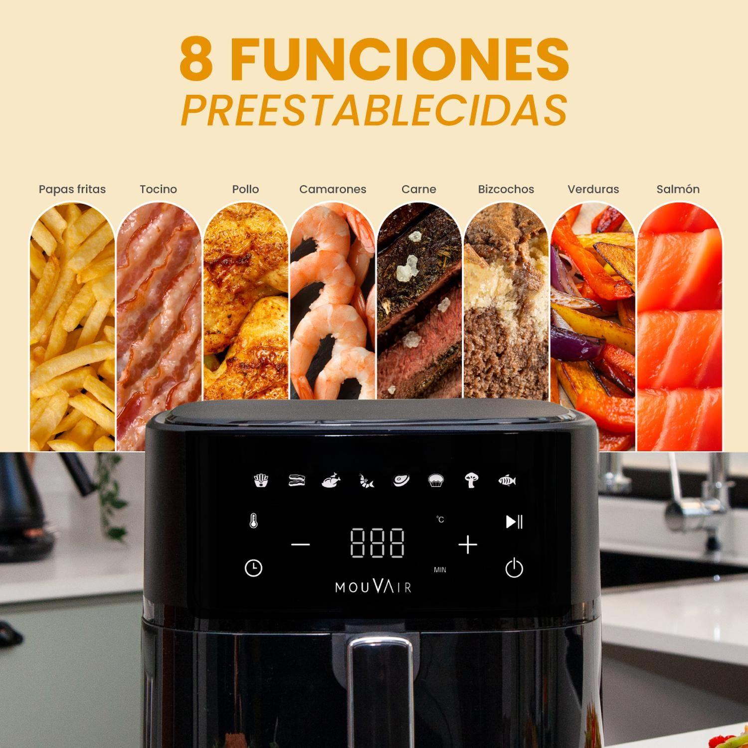 Pack Freidora Clear Fry 6L + Rociador de Aceite + Molde de Silicona-5