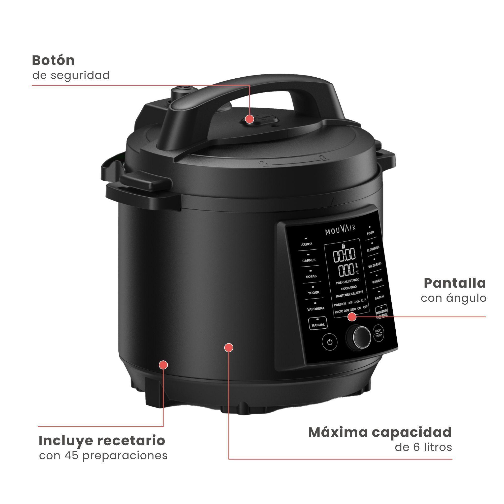 Olla Eléctrica Multifuncional Mouvair Cook 6 L-3