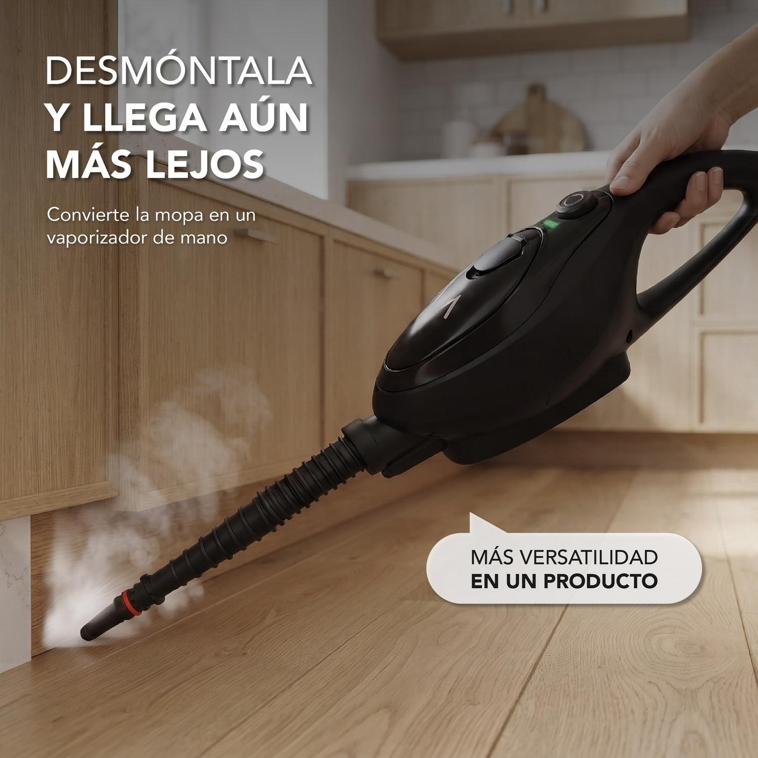 Pack Mopa a vapor 8 en 1 + Almohadillas de reemplazo-3