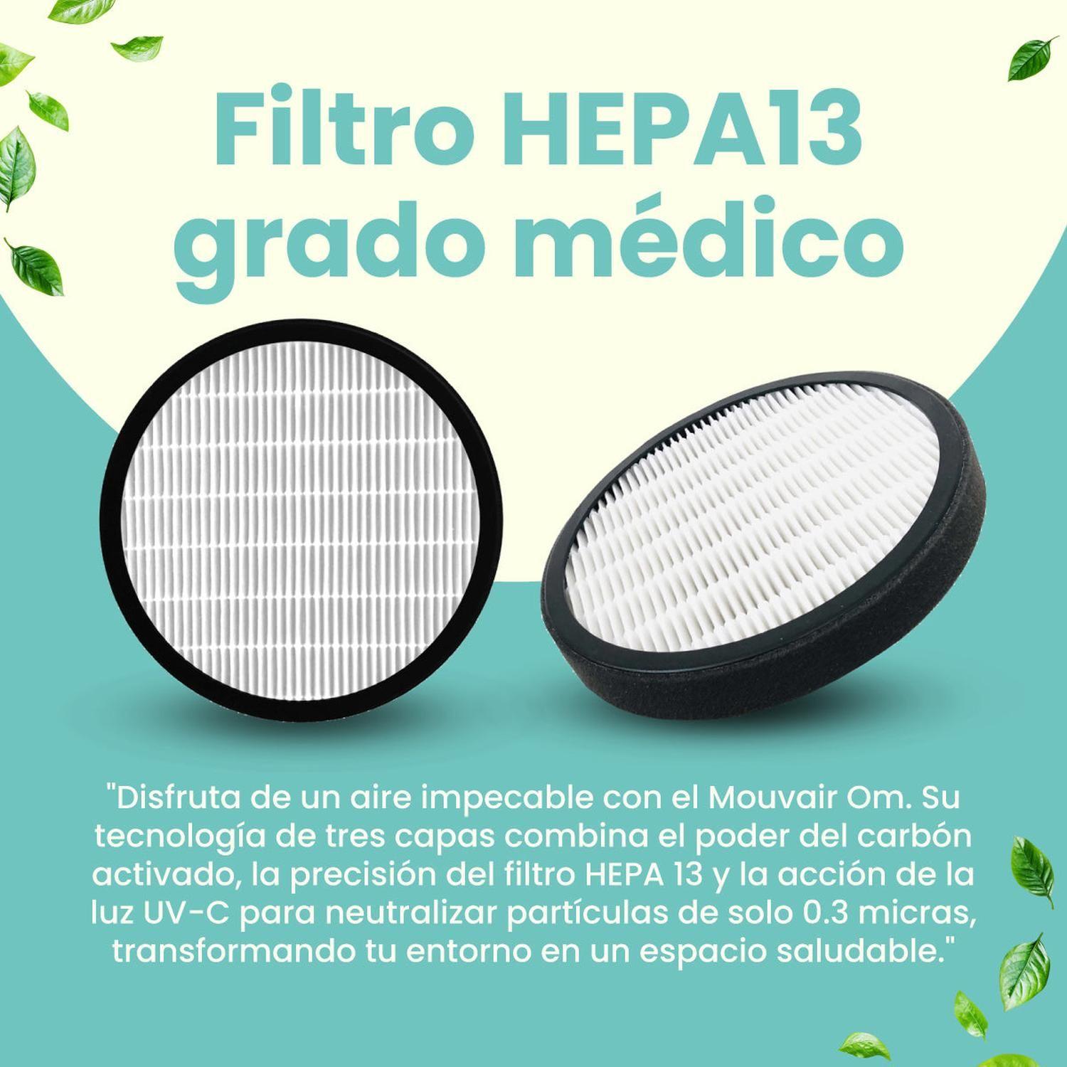 Purificador de Aire Mouvair Om + Filtro HEPA H13-4