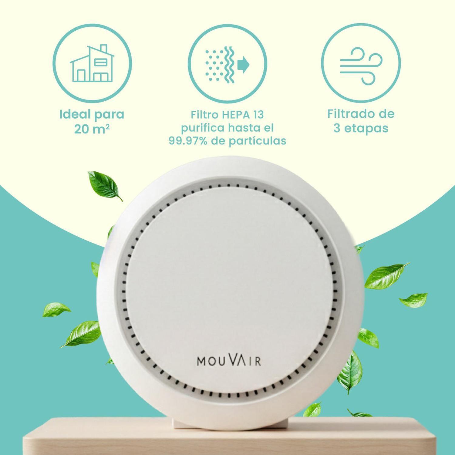 Purificador de Aire Mouvair Om + Filtro HEPA H13-7