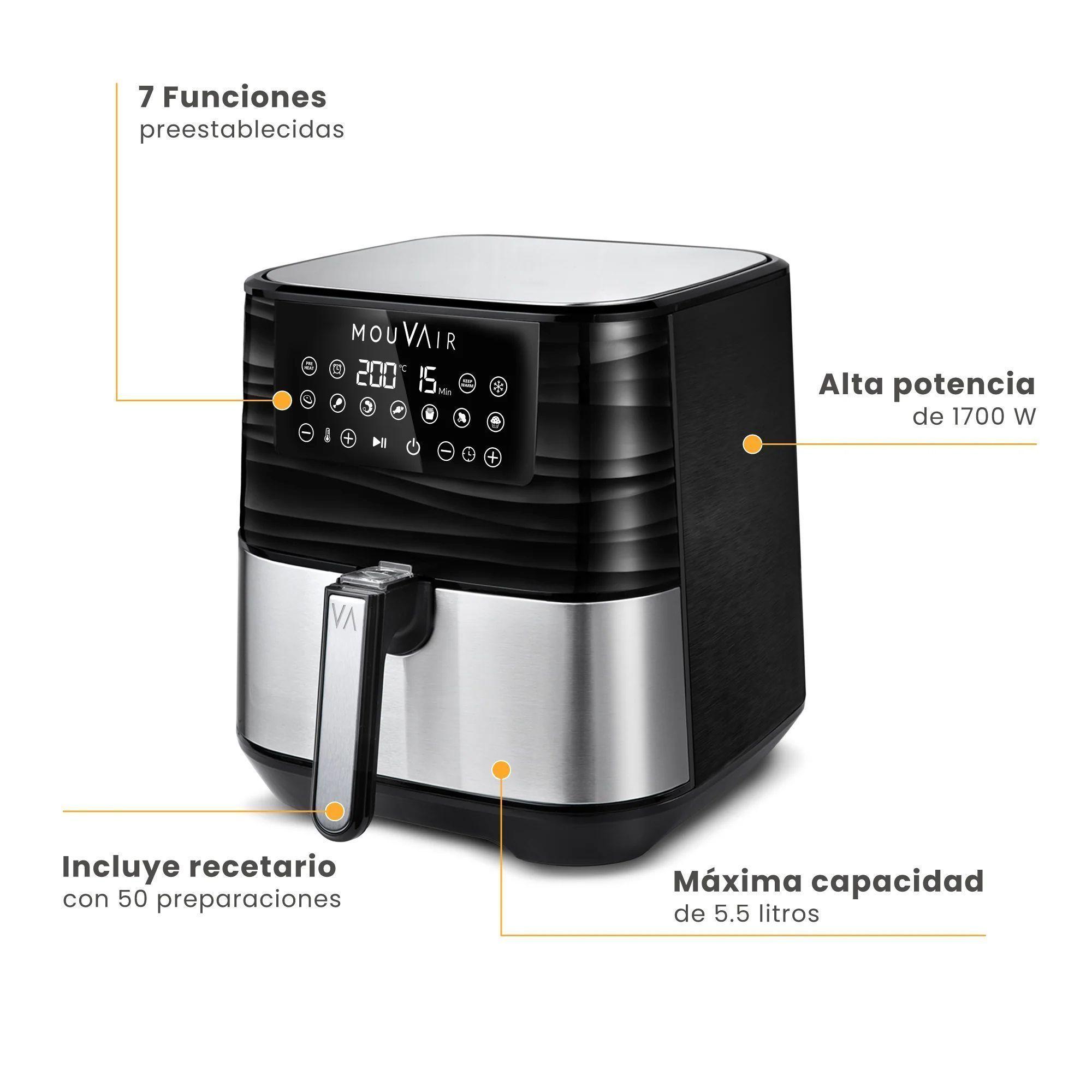 Freidora de Aire Mouvair Gourmet 5.5L-2