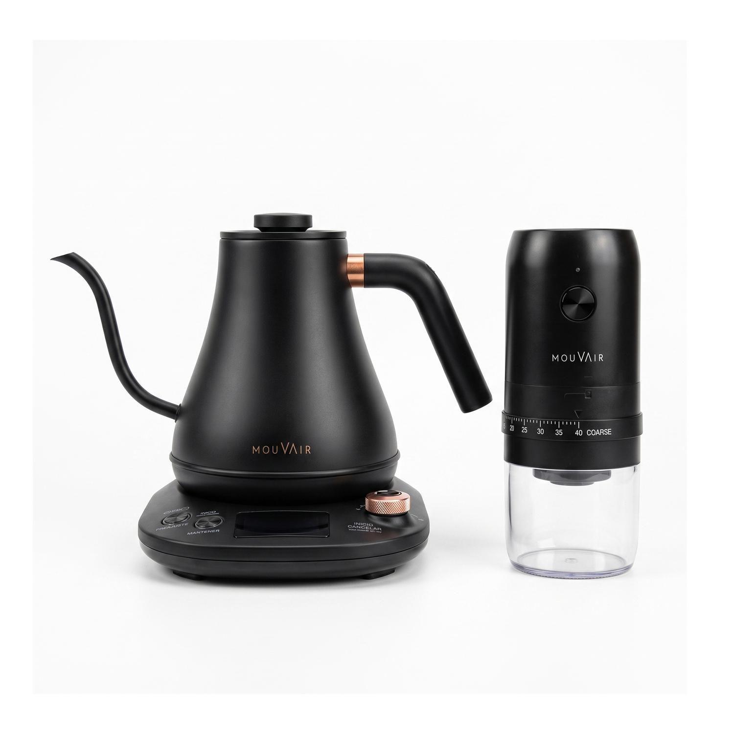 Pack Hervidor Inteligente Mouvair Swan + Molinillo de Café Eléctrico-0