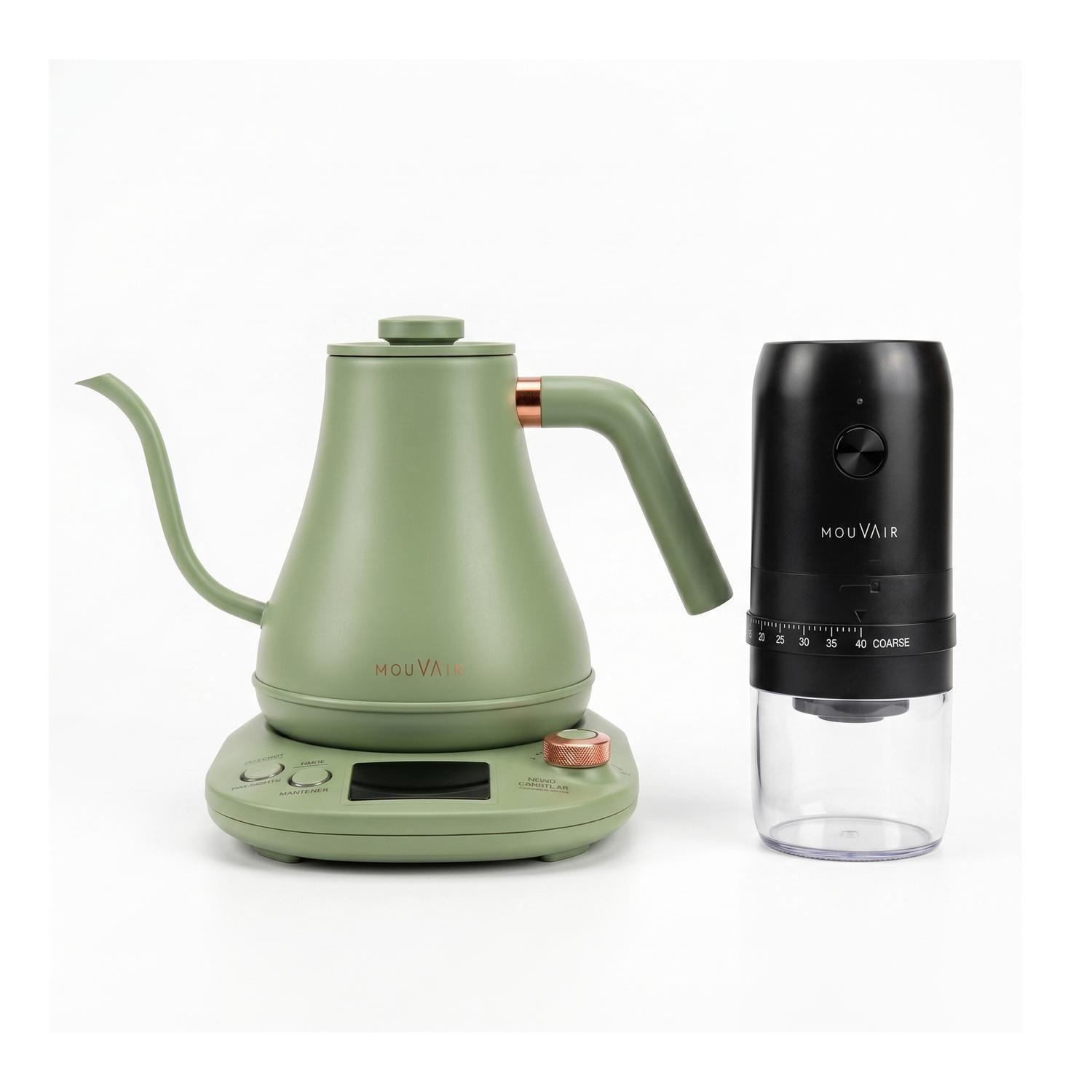 Pack Hervidor Inteligente Mouvair Swan + Molinillo de Café Eléctrico-0