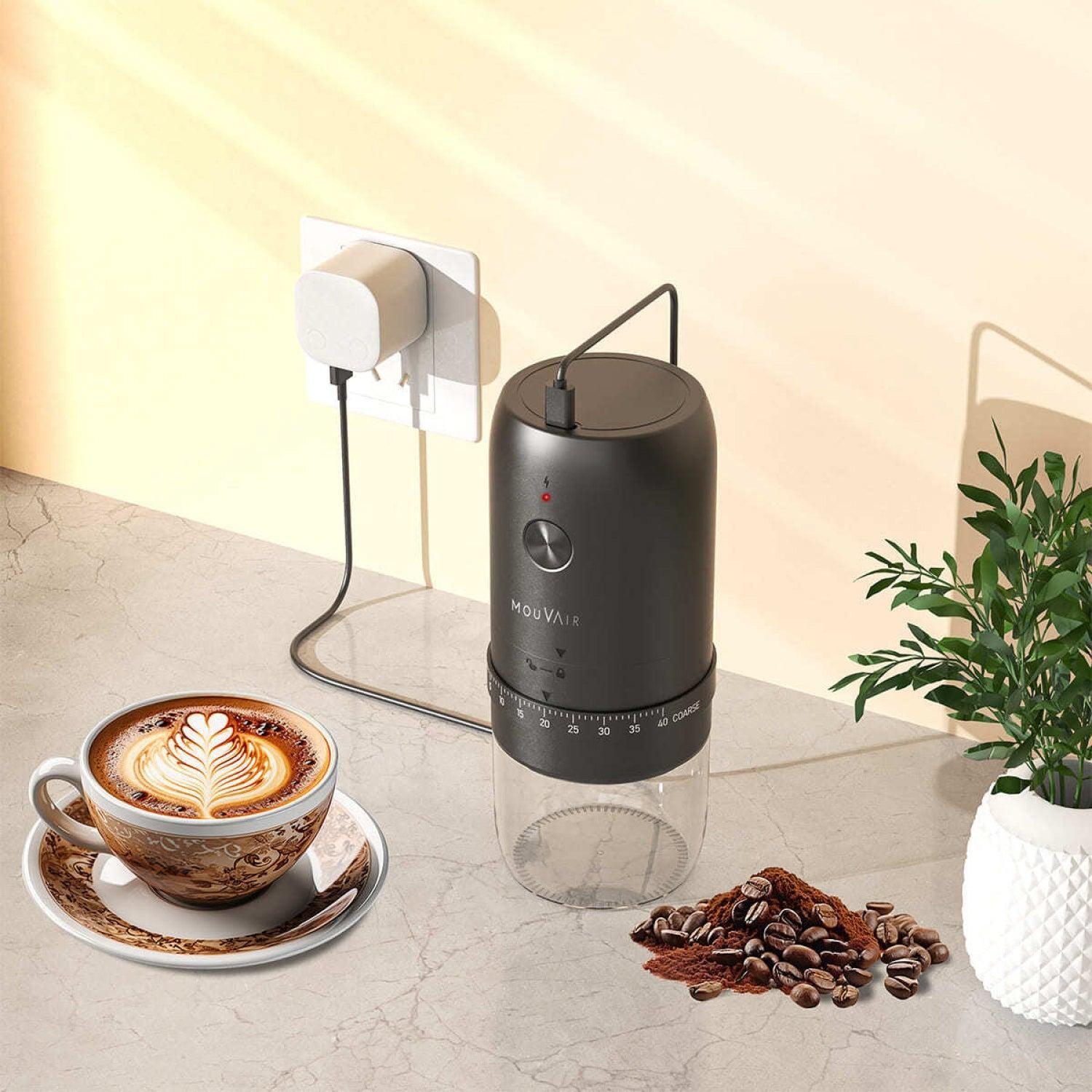 Molinillo de Café Eléctrico Ajustable Pro con Muelas de Acero-4