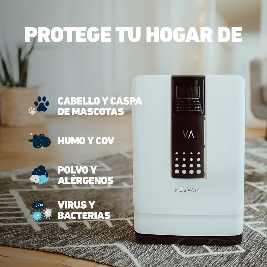 Purificador de Aire Mouvair Zen + Filtros HEPA H13-1