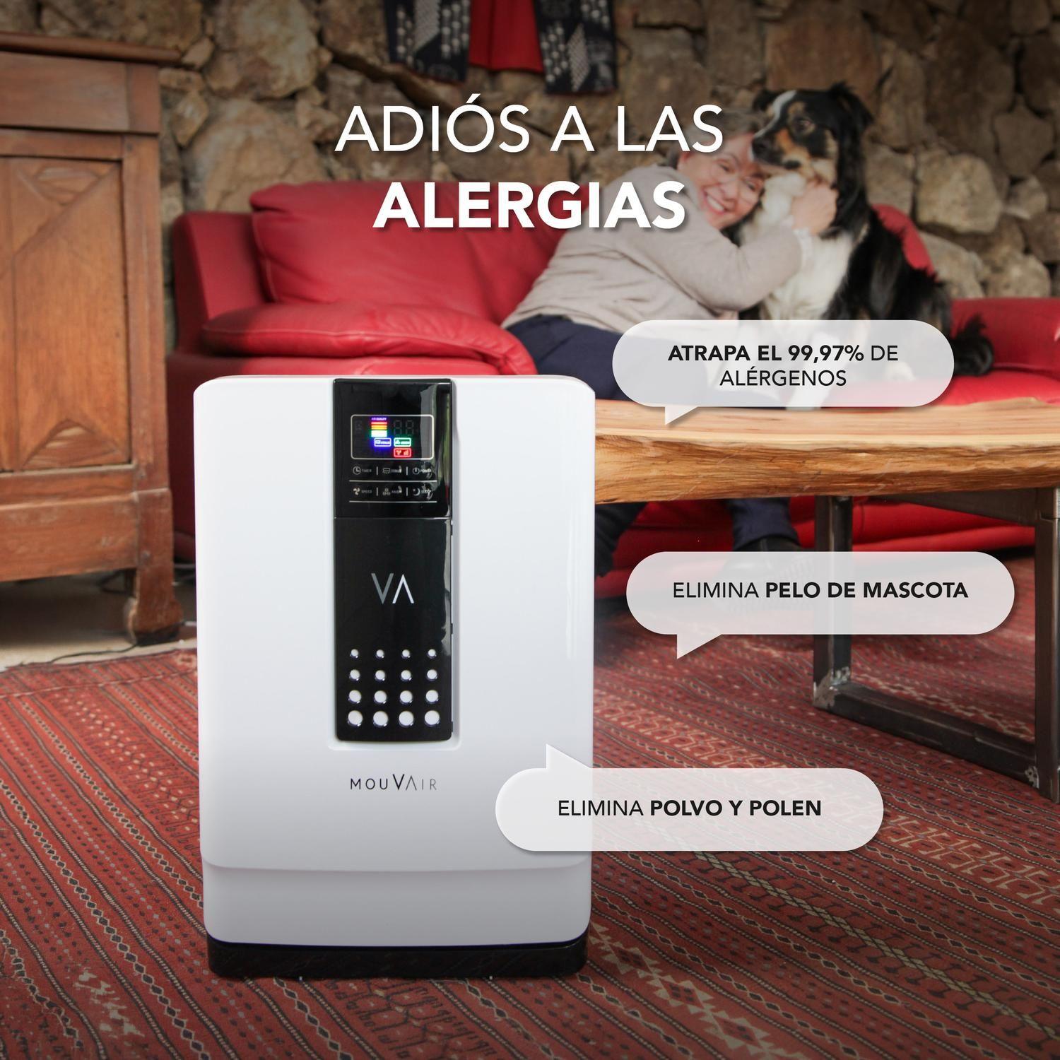 Purificador de Aire Mouvair Zen con HEPA H13 + Filtros de Reemplazo HEPA H13 (Grado Médico)-3