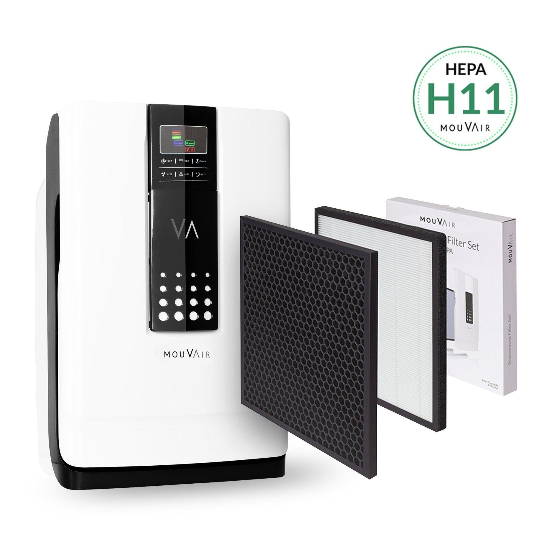 Purificador de Aire Mouvair Zen + Filtros HEPA H11-0