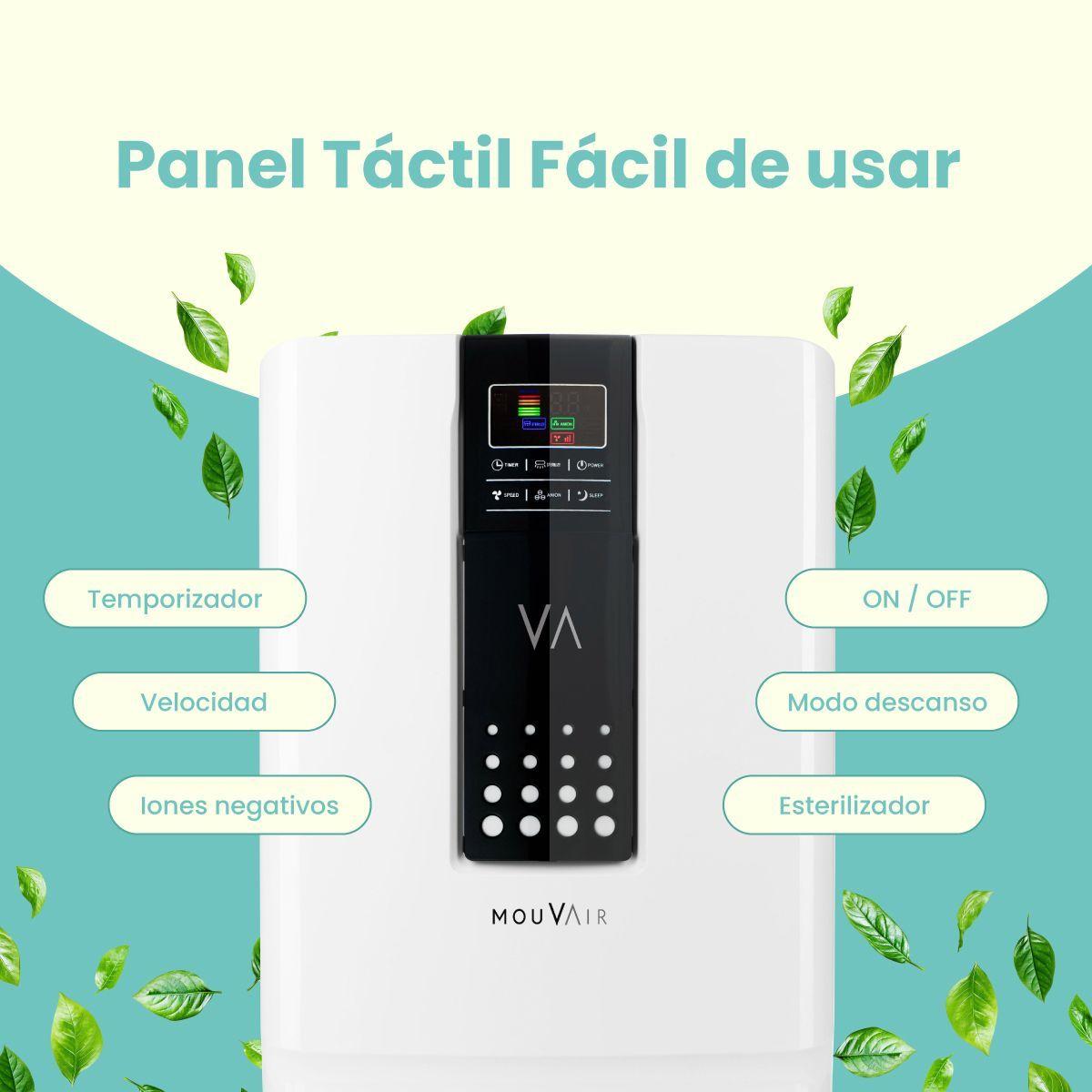 Purificador de Aire Mouvair Zen + Filtros HEPA H11-3