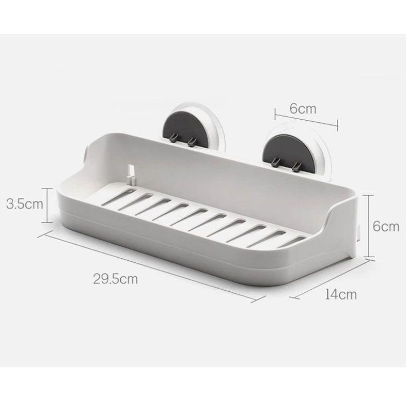 Repisa Multiusos con desagüe para Baño o Cocina Sin Perforar-2