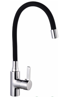 Monomando Lavaplatos Cuello Flexible Negro-2