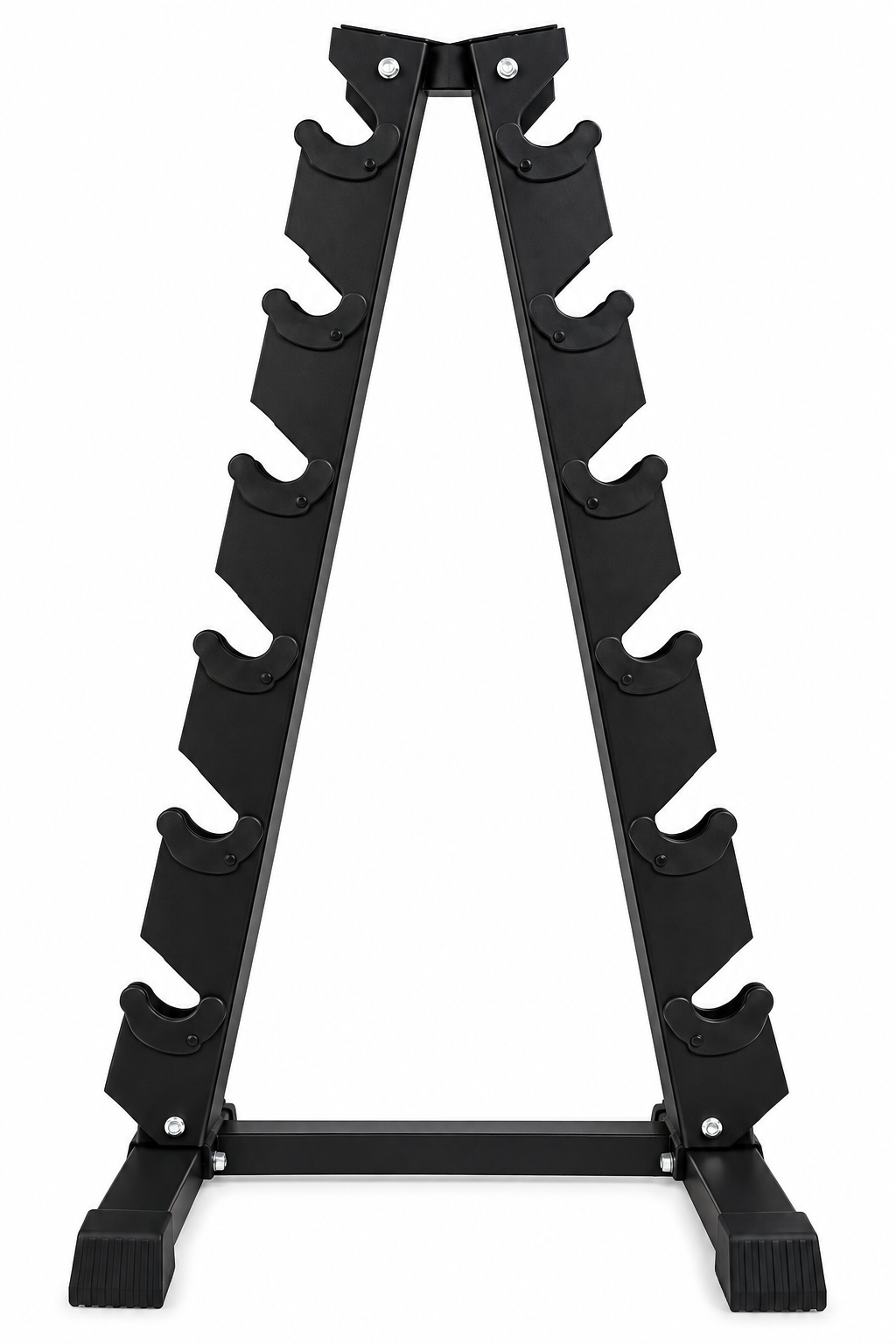 Rack Mancuernas Vertical 6 Pares de Acero Negro Soporte para 12 Mancuernas-1