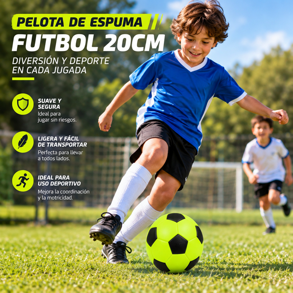 Pelota de Espuma Futbol 20CM-2