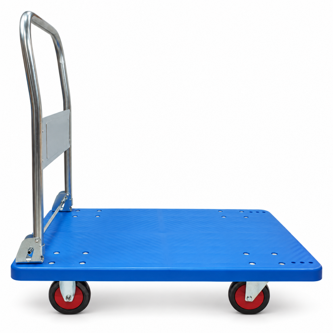 Carro de Carga Plegable 300 kg Plataforma Azul-0