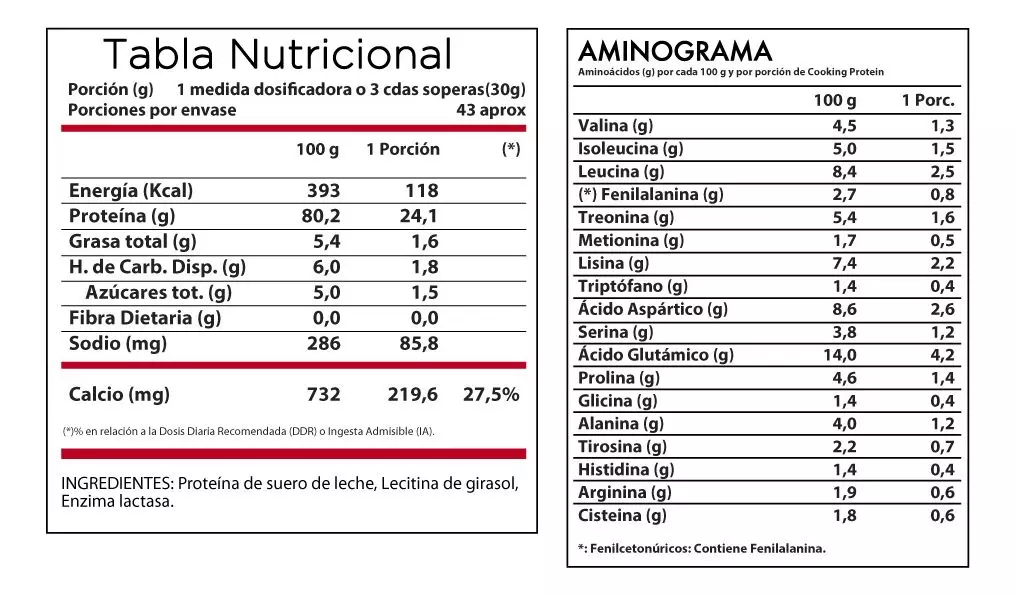 Revitta Cooking Protein Whey 1.28 Kg - Polvo 43 Porciones-1