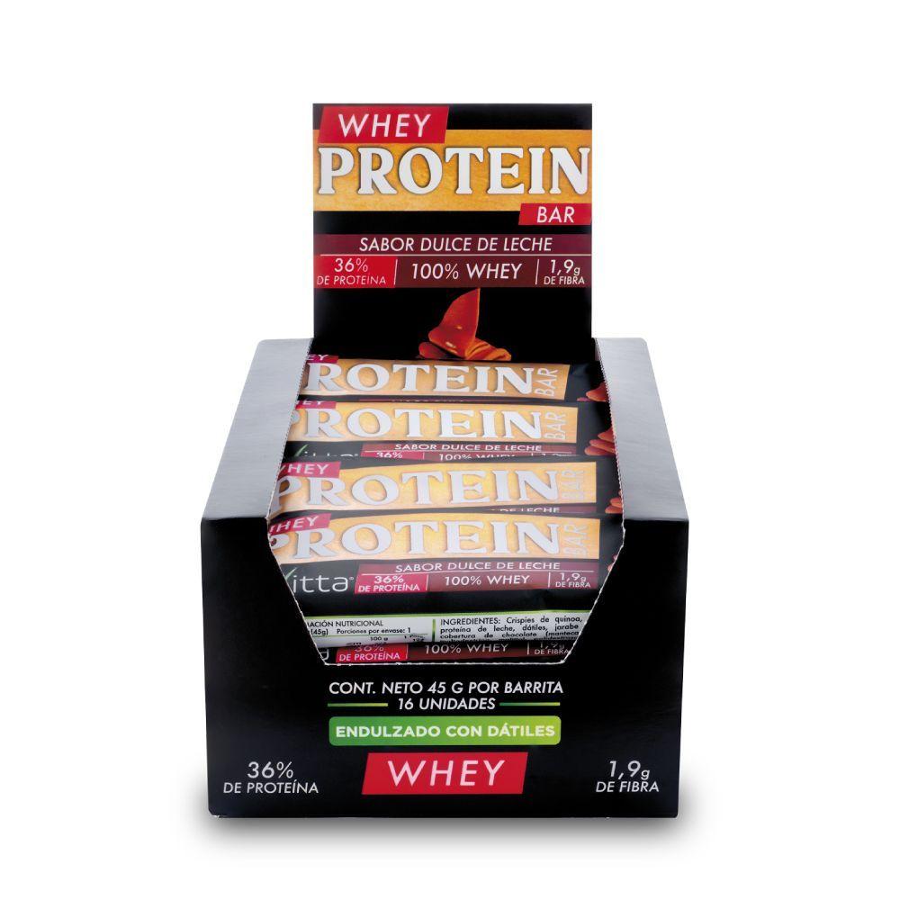 Caja 16 barritas Whey dulce de leche 45 grs.-0