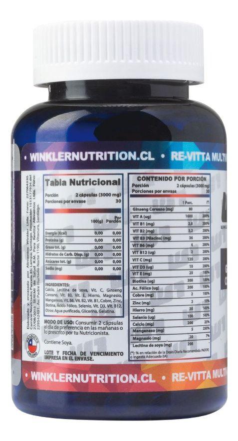 Multivitamínico Revitta 60 Cápsulas Winkler Nutrition-3