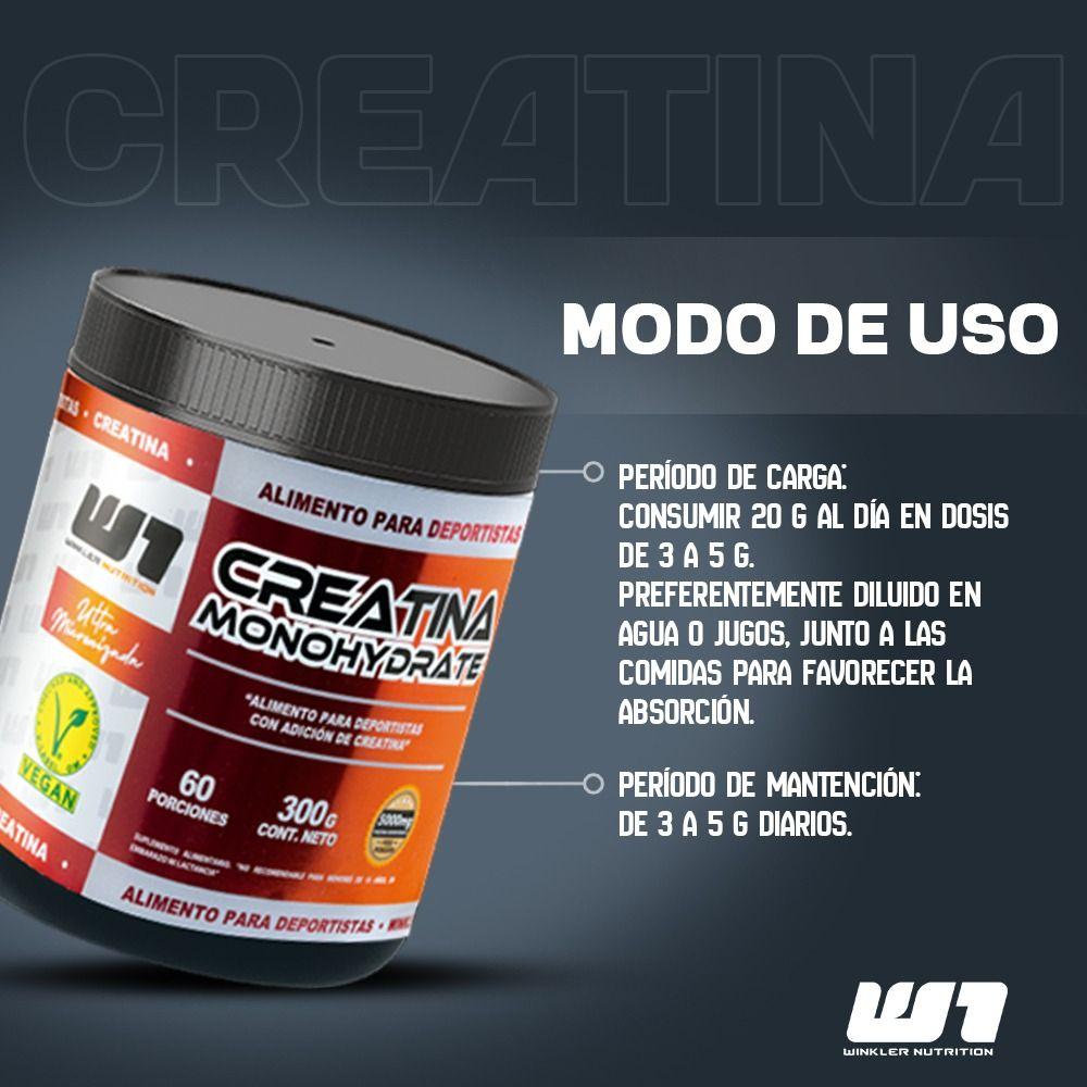 Creatina Monohidrato Ultramicronizada 300g Winkler Nutrition-4