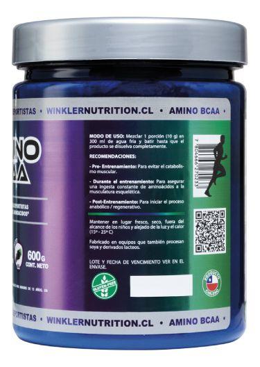 Amino Bcaa 600 Grs. 60 Servicios Winkler Nutrition-2