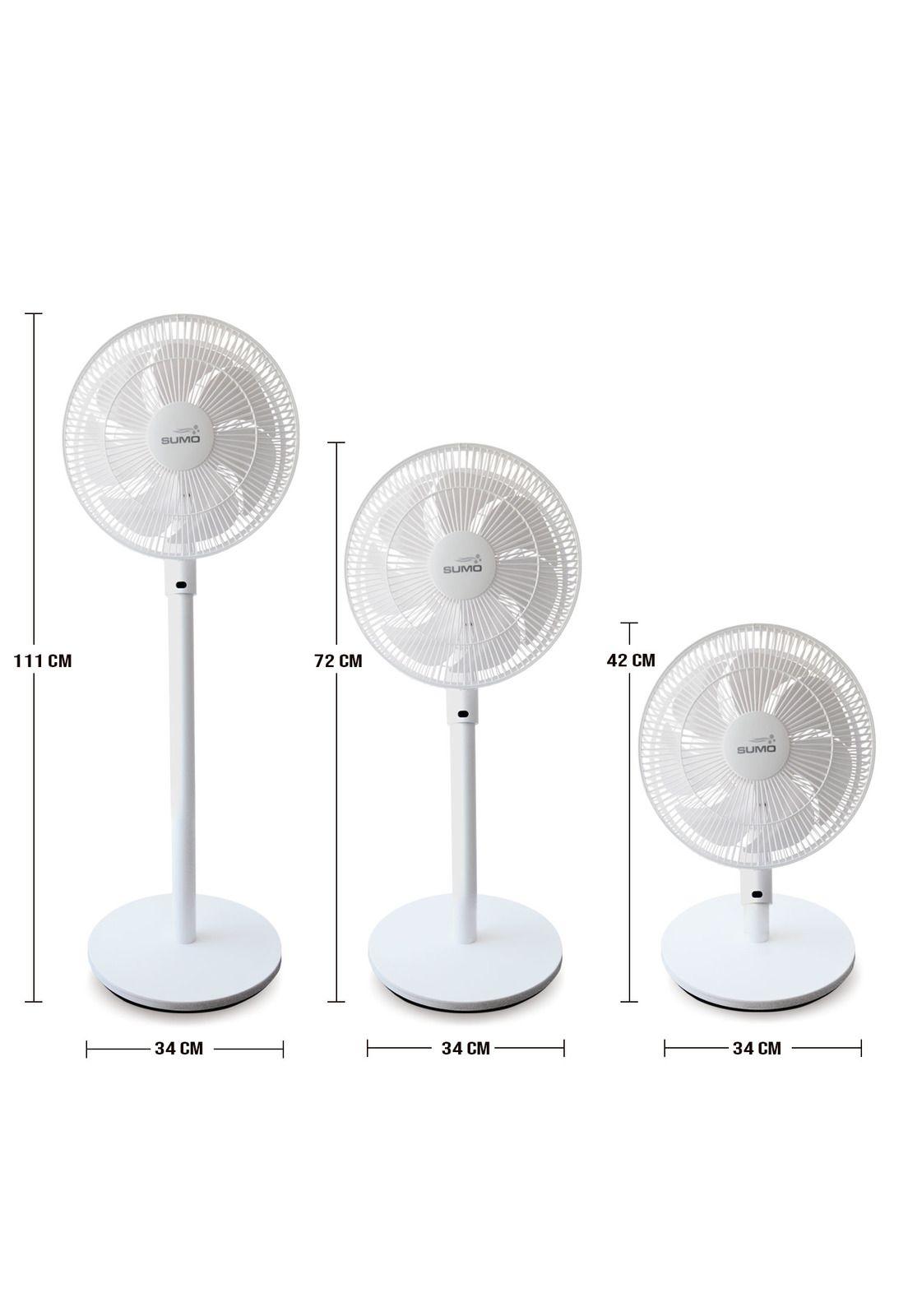 Ventilador silencioso con control remoto de pie VP-88 Sumo-4