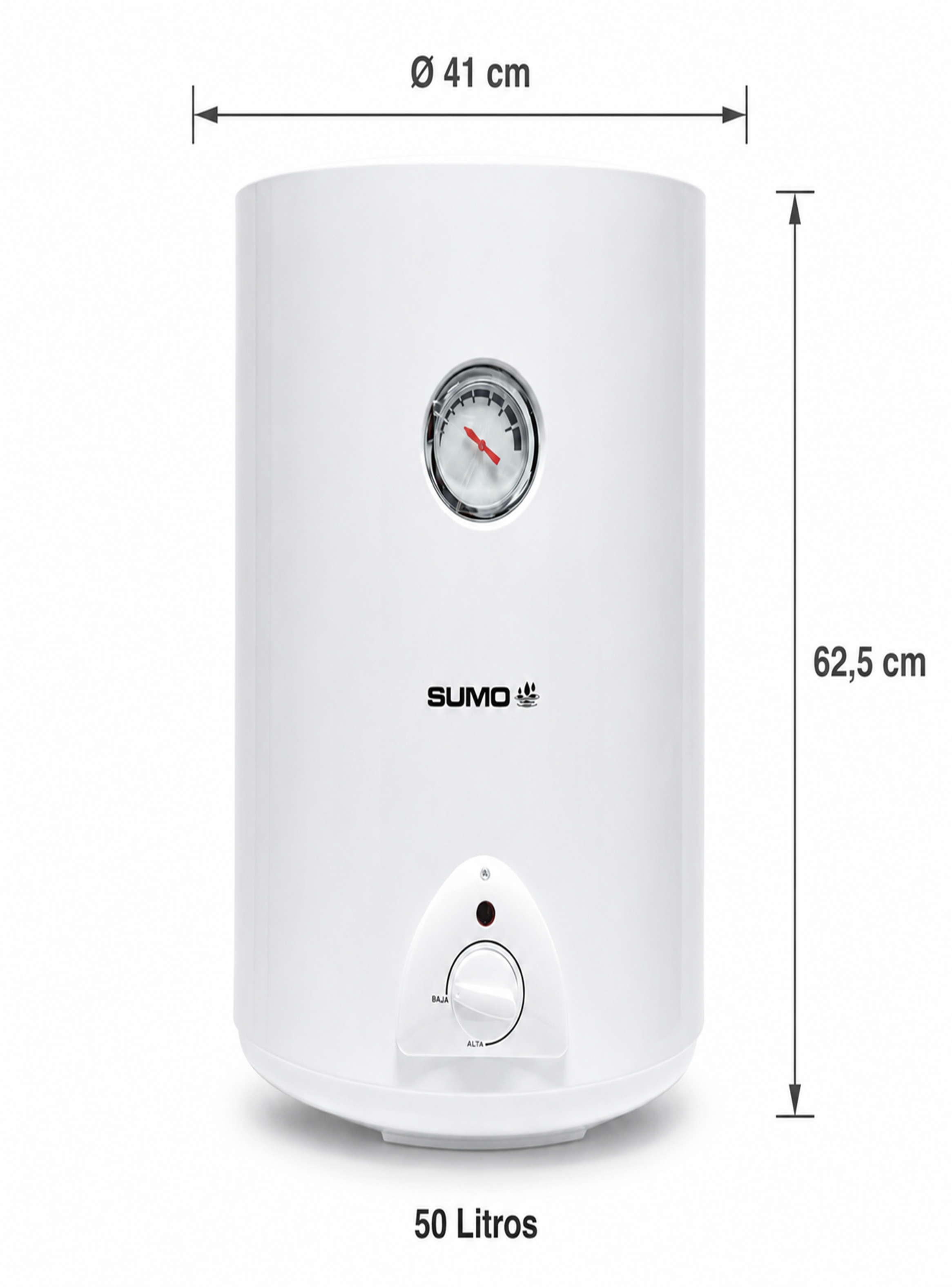 Termo Eléctrico mural 50 Litros 1500 W-3