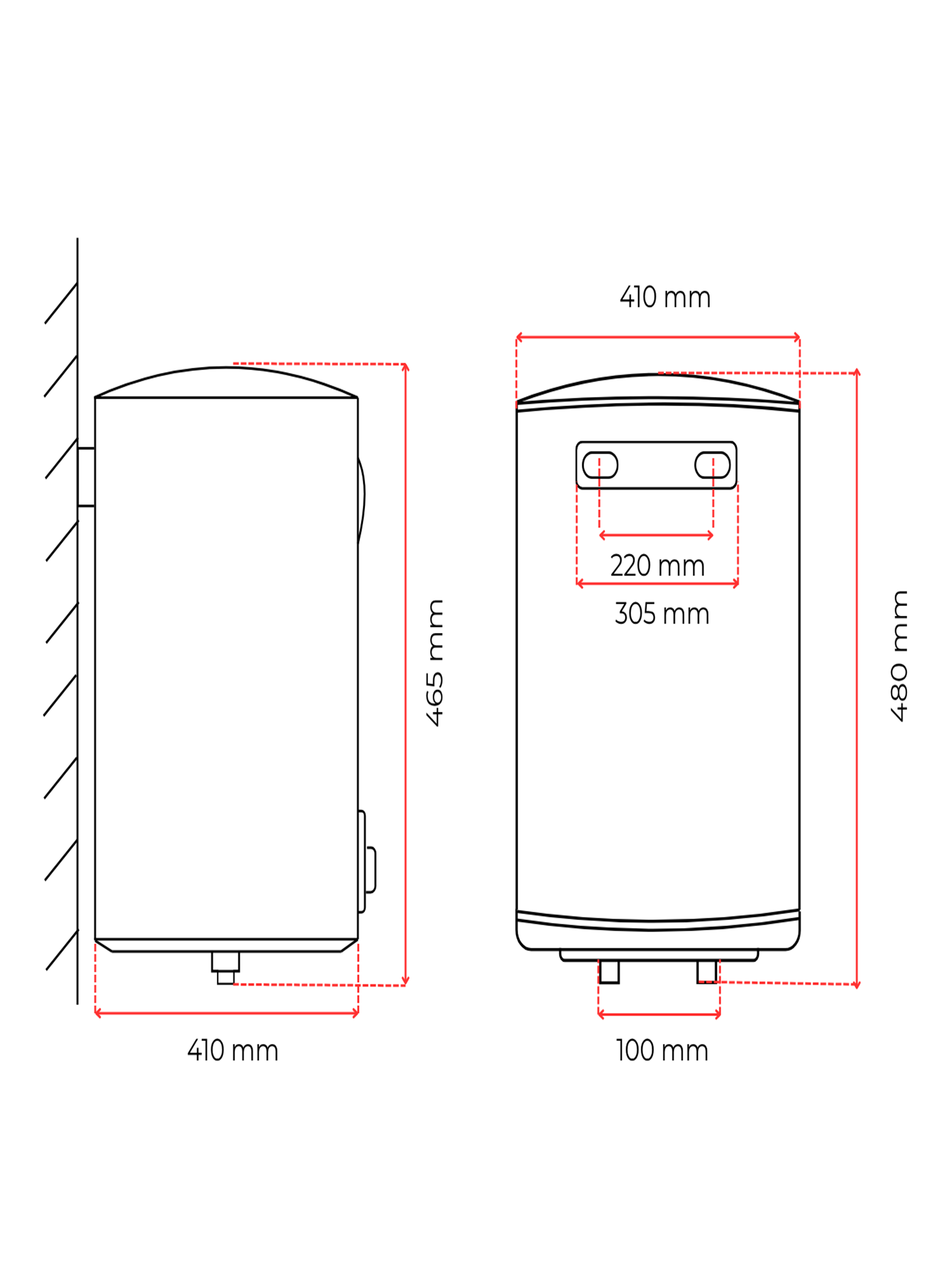 Termo Eléctrico mural 30 Litros 1500 W-4