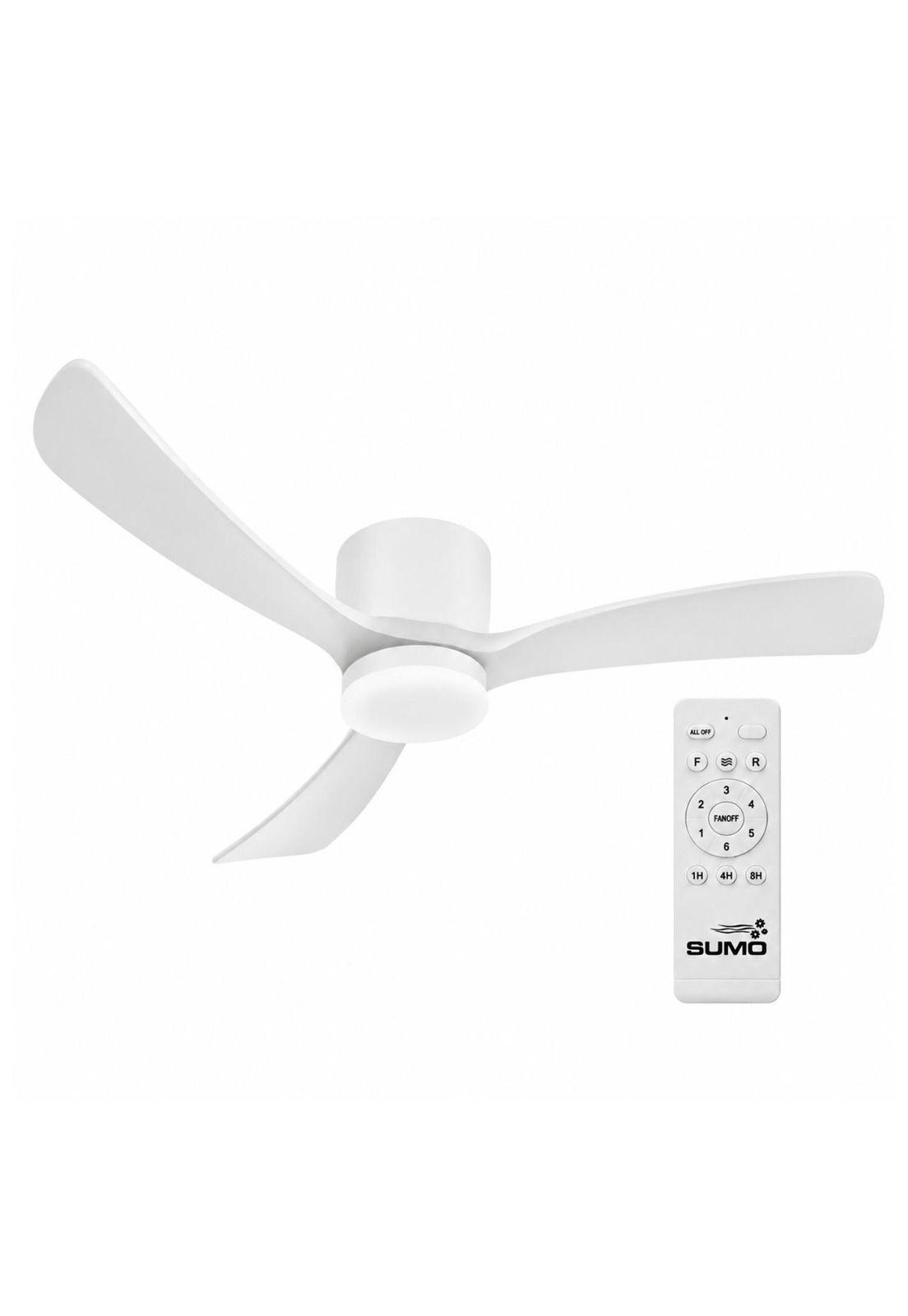 Ventilador de techo Sumo VT60 Blanco Led 52" 3 Aspas de madera blanco-0
