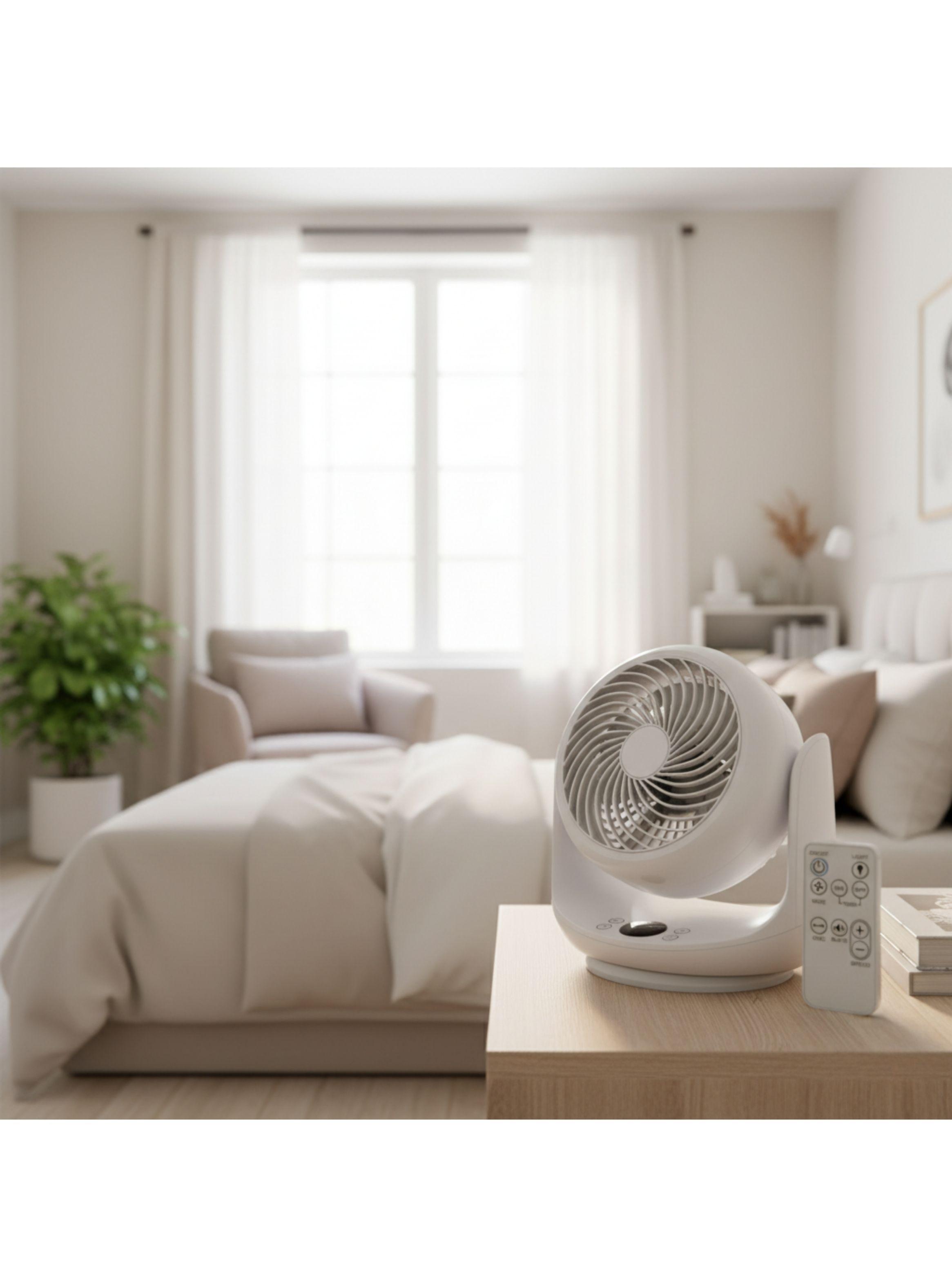 Ventilador silencioso de mesa con control remoto VC-35-3