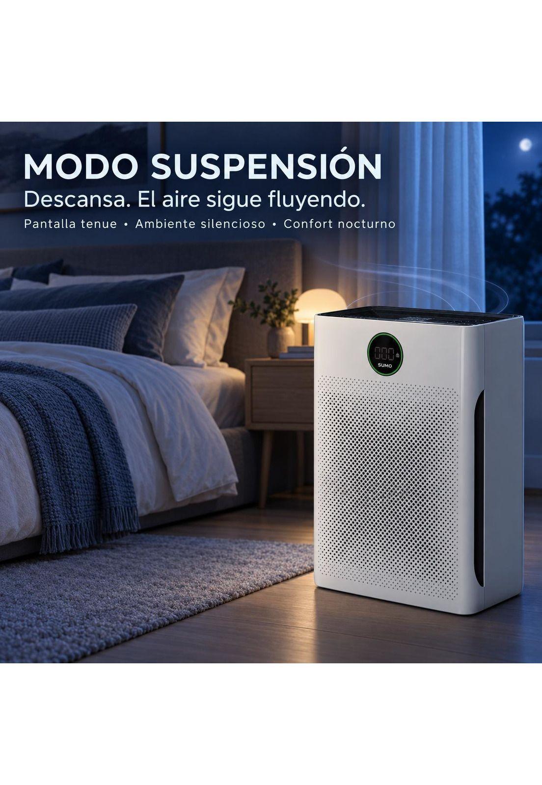 Purificador de Aire Sense PA-1: HEPA13, Modo Pet y Aromaterapia-7