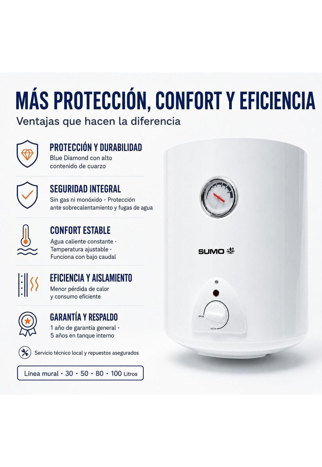 Termo Eléctrico mural 100 Litros 1500 W-2