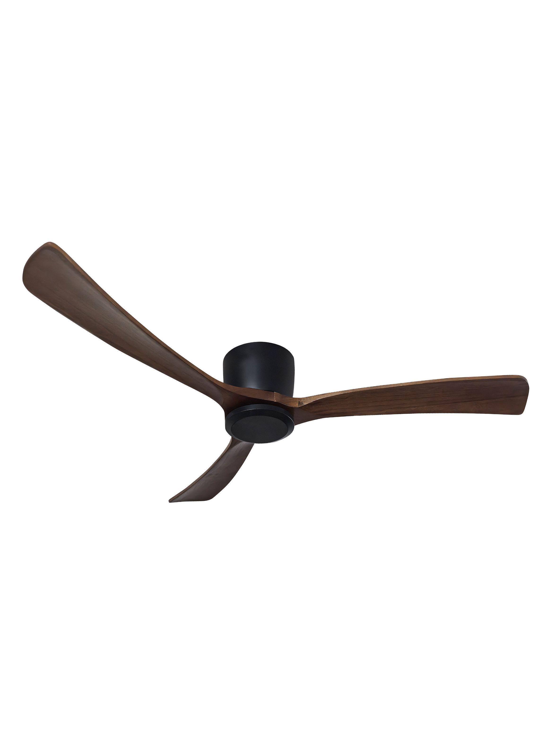 Ventilador de techo Sumo VT50 Negro 52" 3 Aspas de madera natural-0