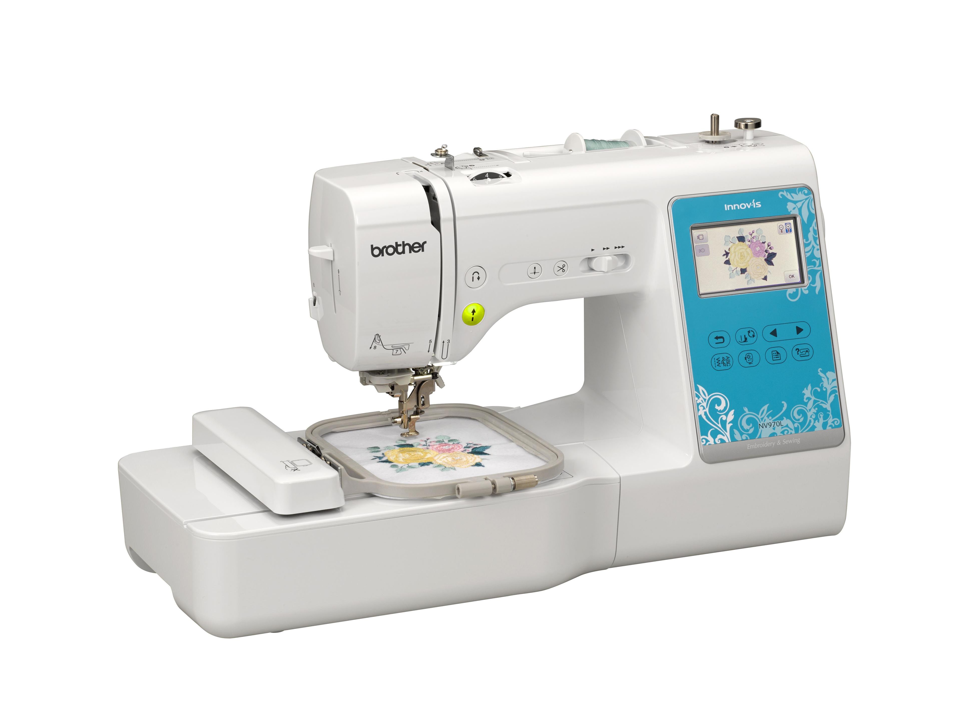Máquina de coser Brother NV970L + 12 hilos regalo-1